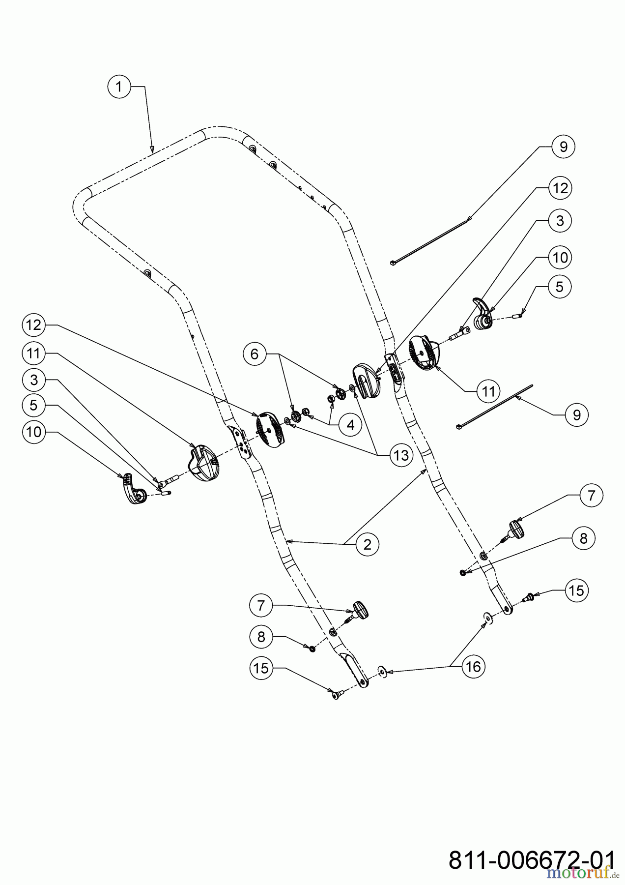  Wolf-Garten Motormäher mit Antrieb A 530 ASPHWIS 12AYPV8B650 (2022) Holm