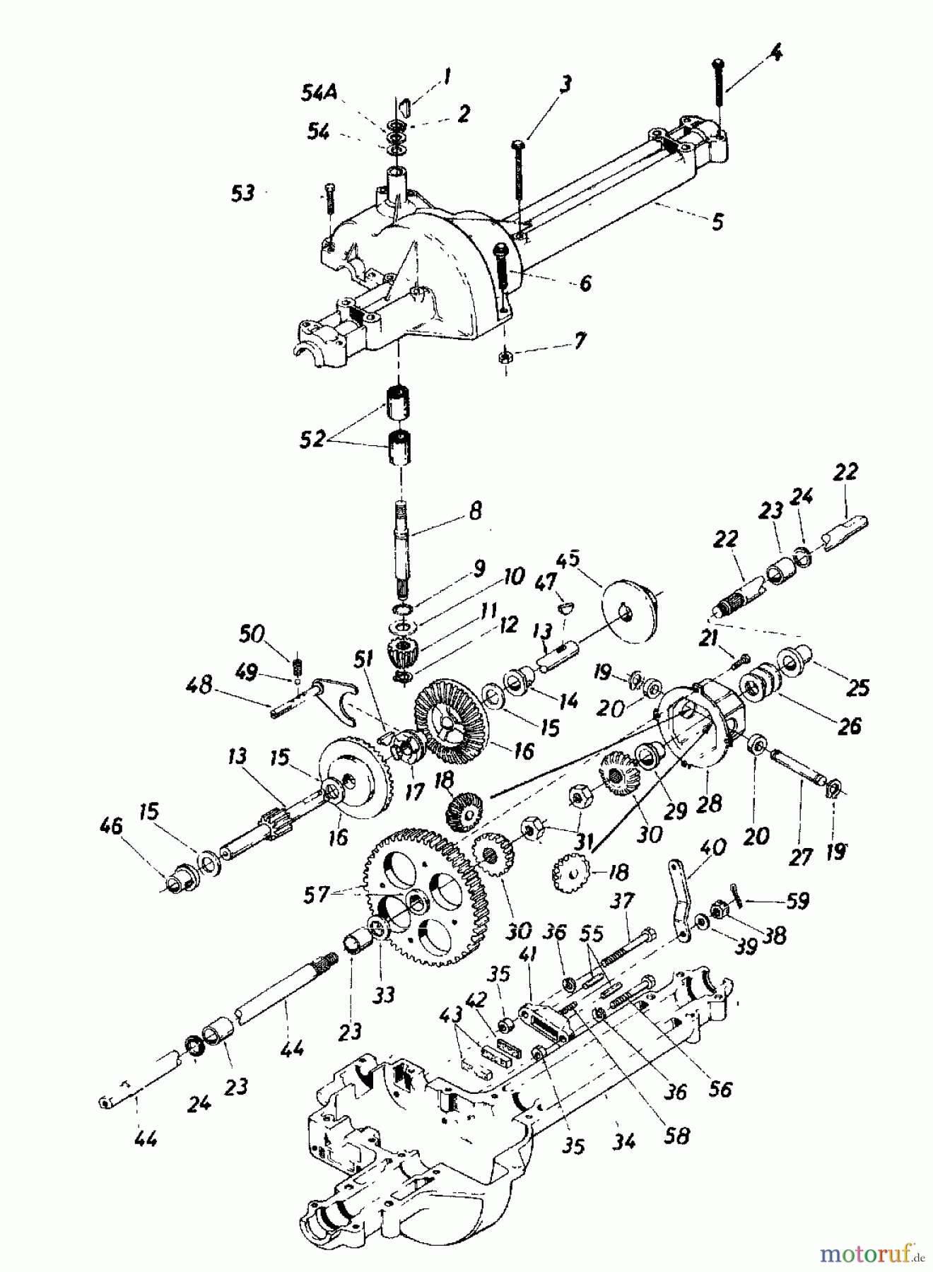  Columbia Rasentraktoren 110/960 SL 136-6370  (1986) Getriebe
