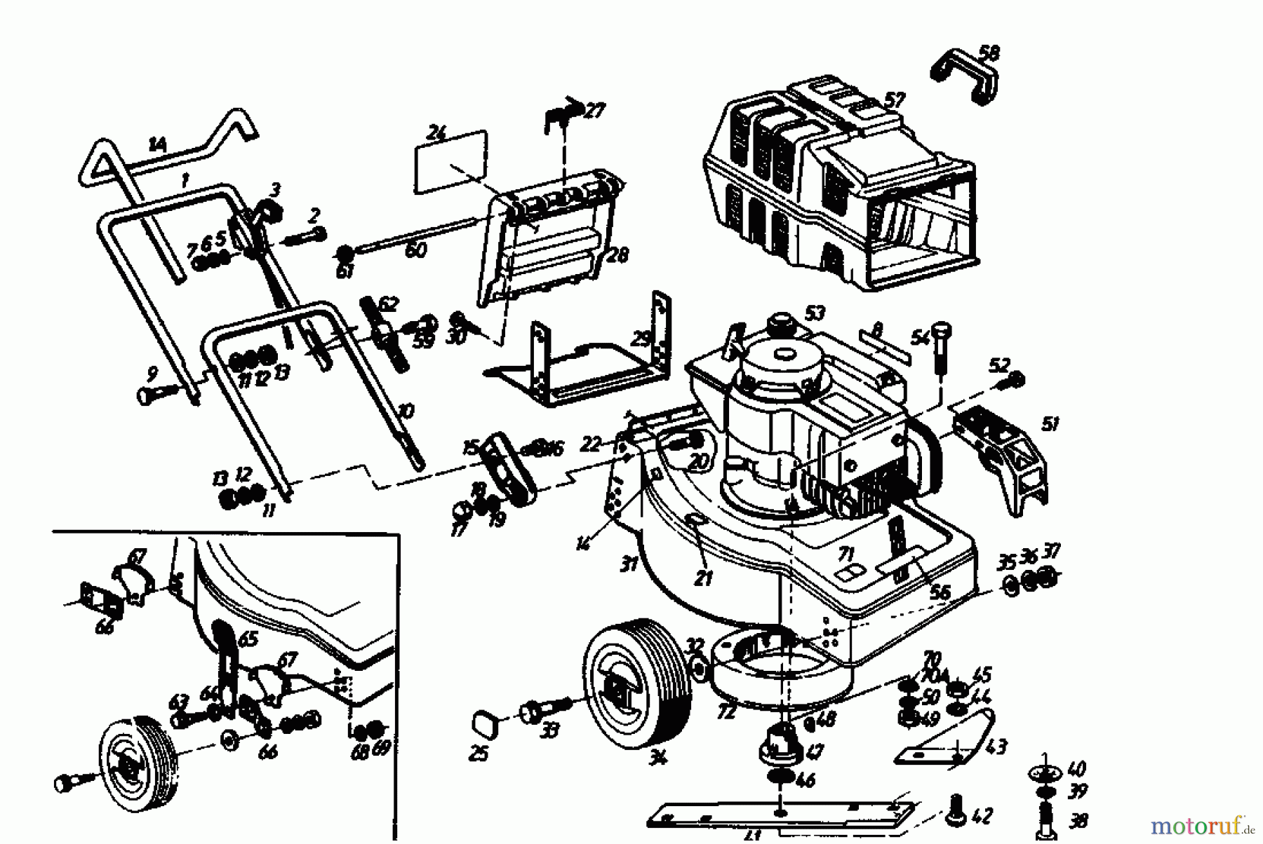  Golf Motormäher HBL 02880.04  (1989) Grundgerät