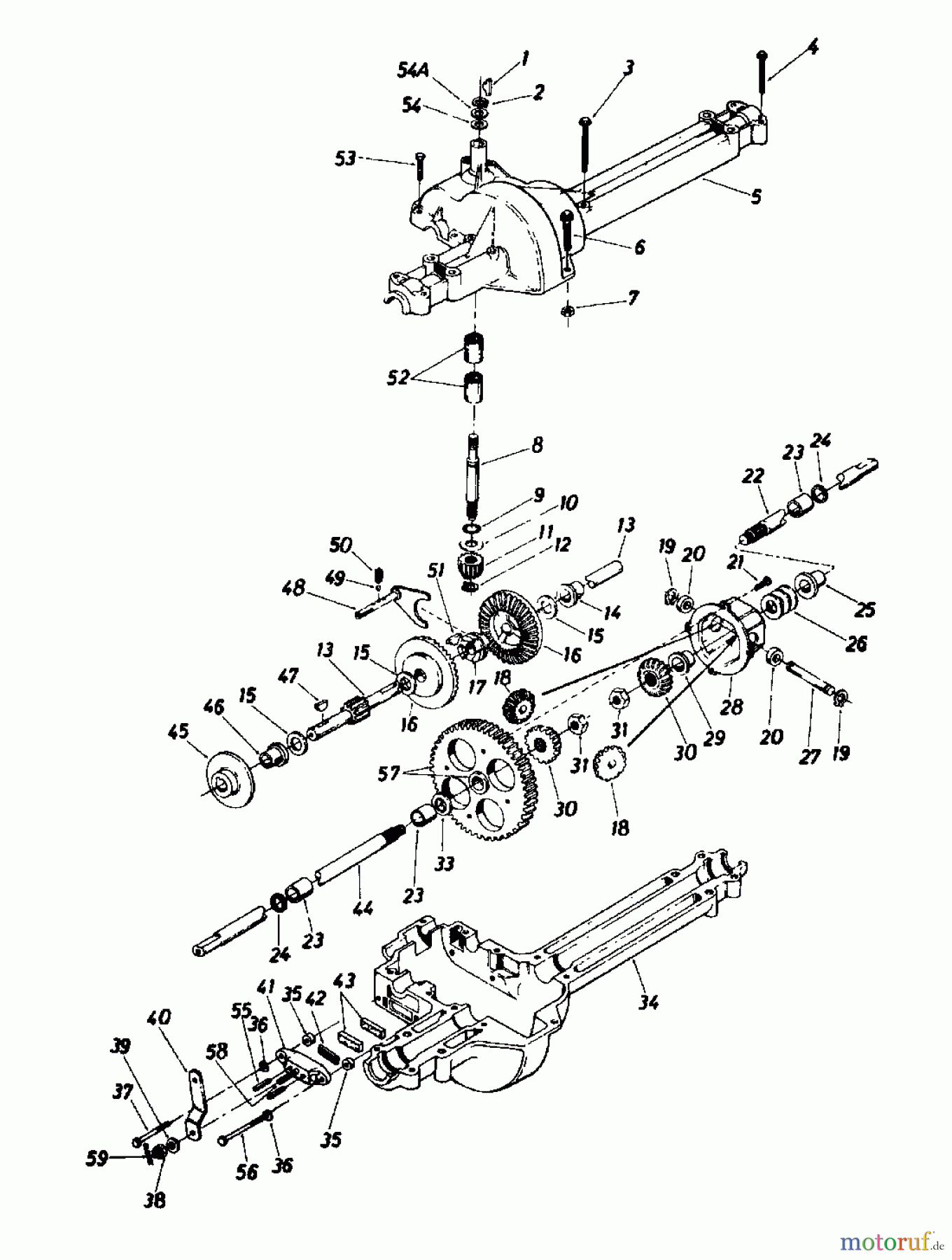  Columbia Rasentraktoren 8/760 HA 130-510C  (1990) Getriebe