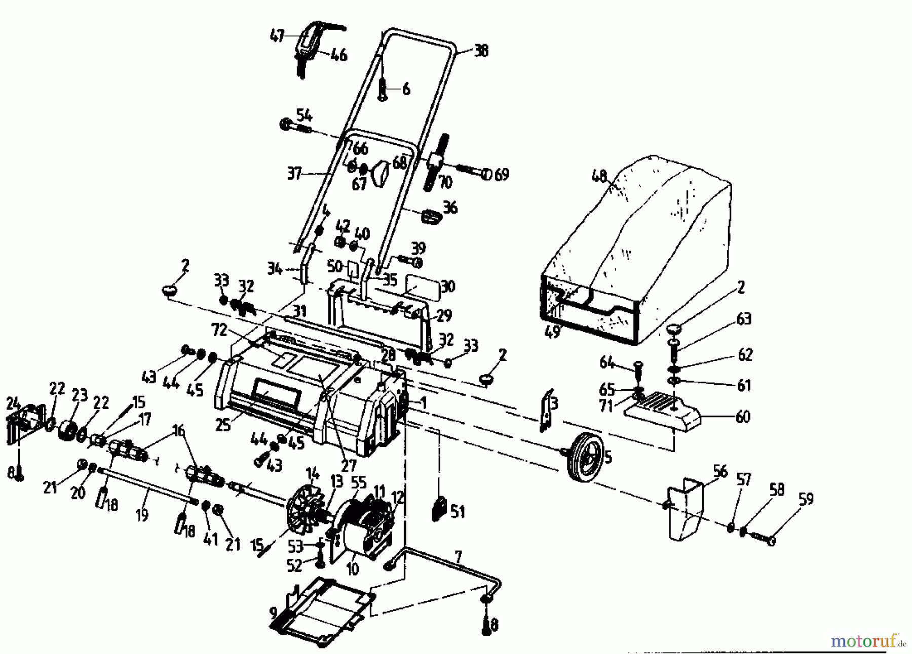 Golf Elektrovertikutierer 133 VE 02846.07 (1993) Grundgerät