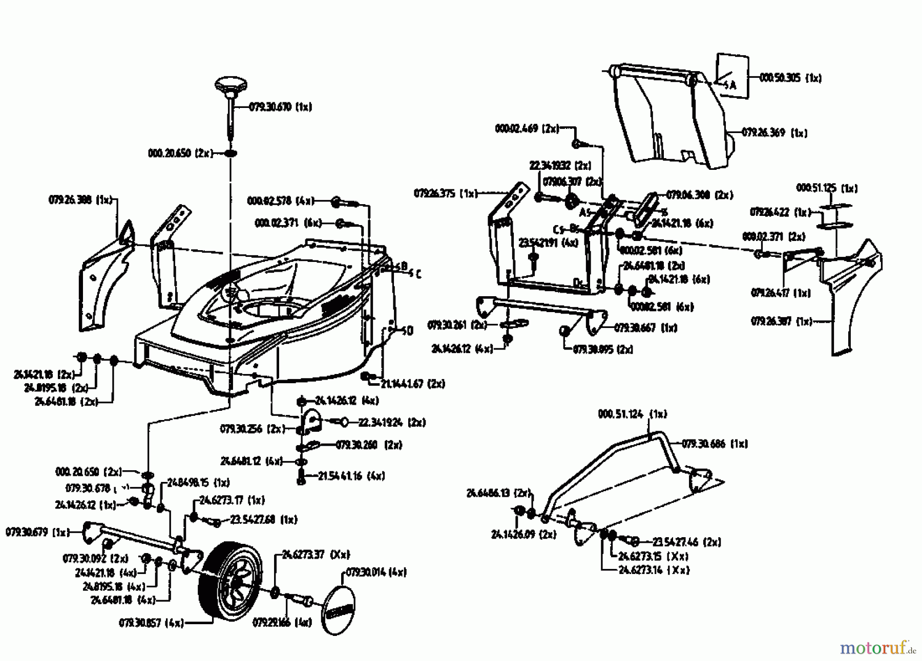  Gutbrod Elektromäher HE 48 L 02817.01  (1993) Grundgerät