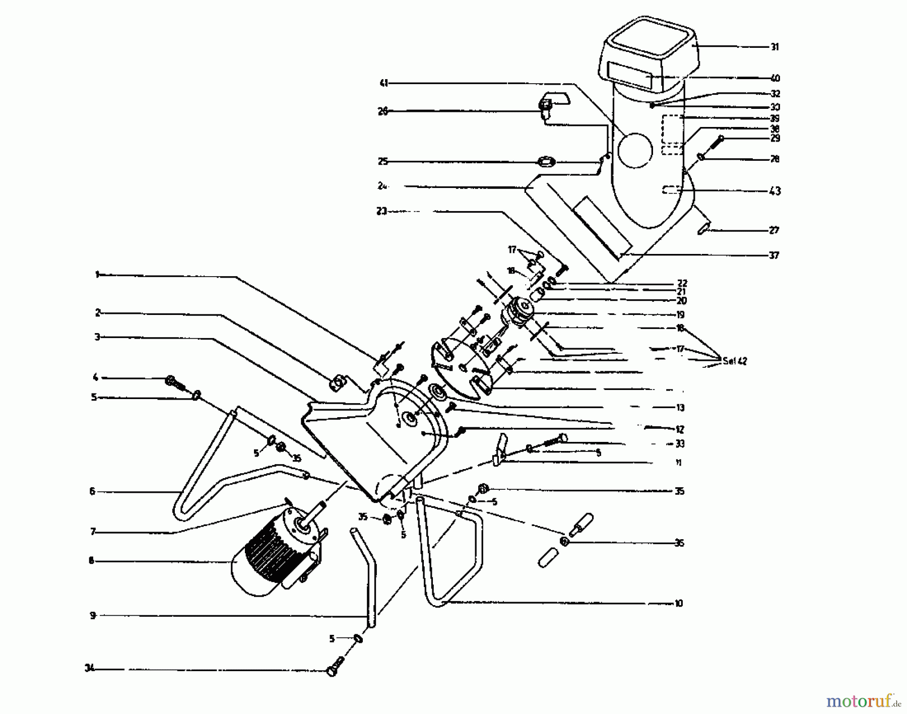 Gutbrod Häcksler GAE 13 04002.03 (1993) Grundgerät