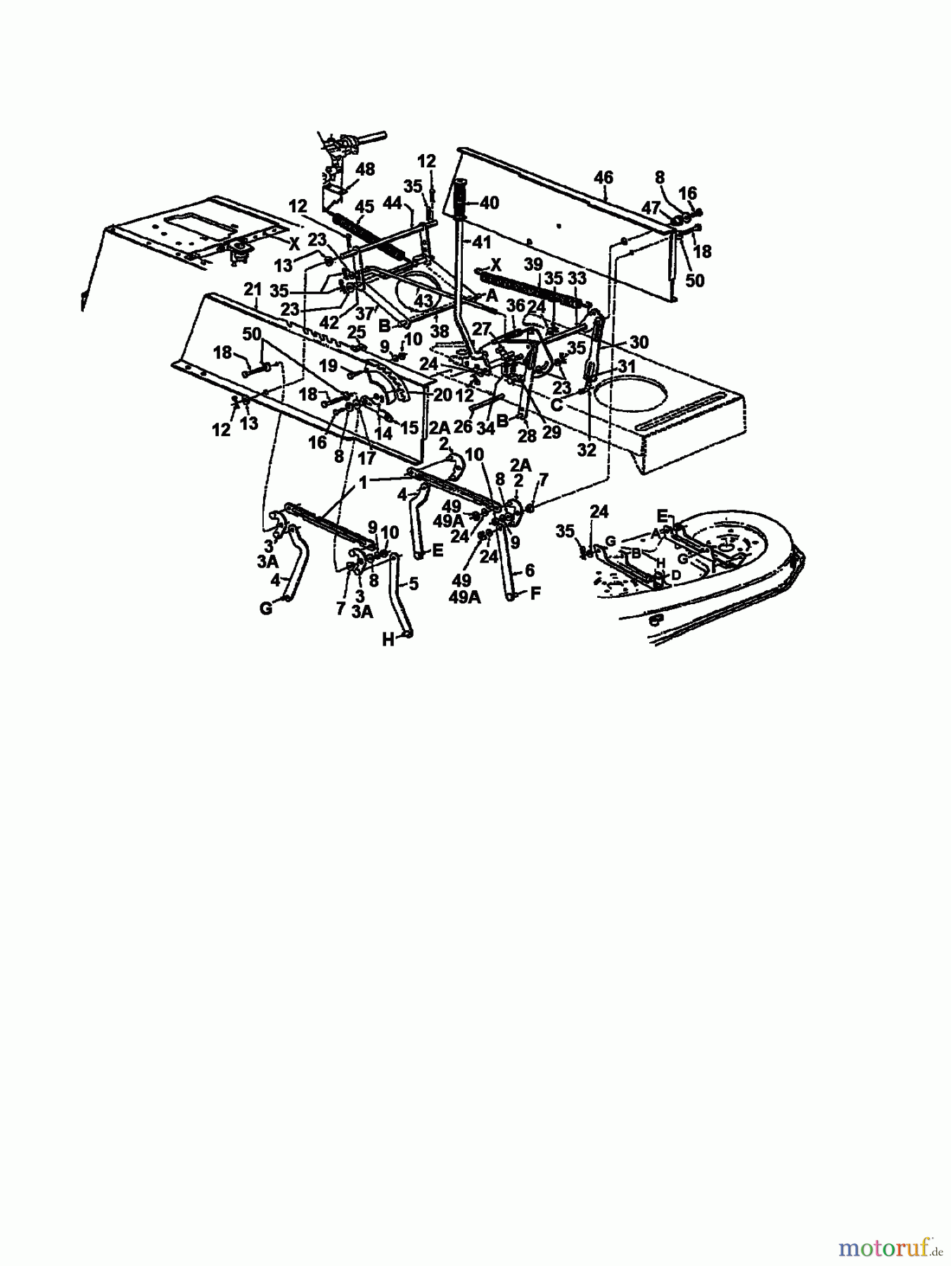  Novotrac Rasentraktoren NOVOTRAC 11-76 HN 133-639C  (1993) Mähwerksaushebung