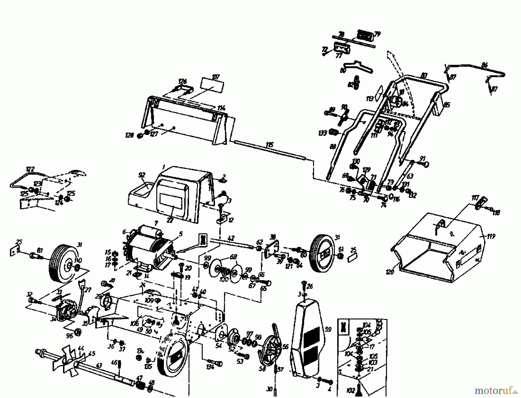  Gutbrod Elektrovertikutierer MVE 400 04009.01  (1994) Grundgerät