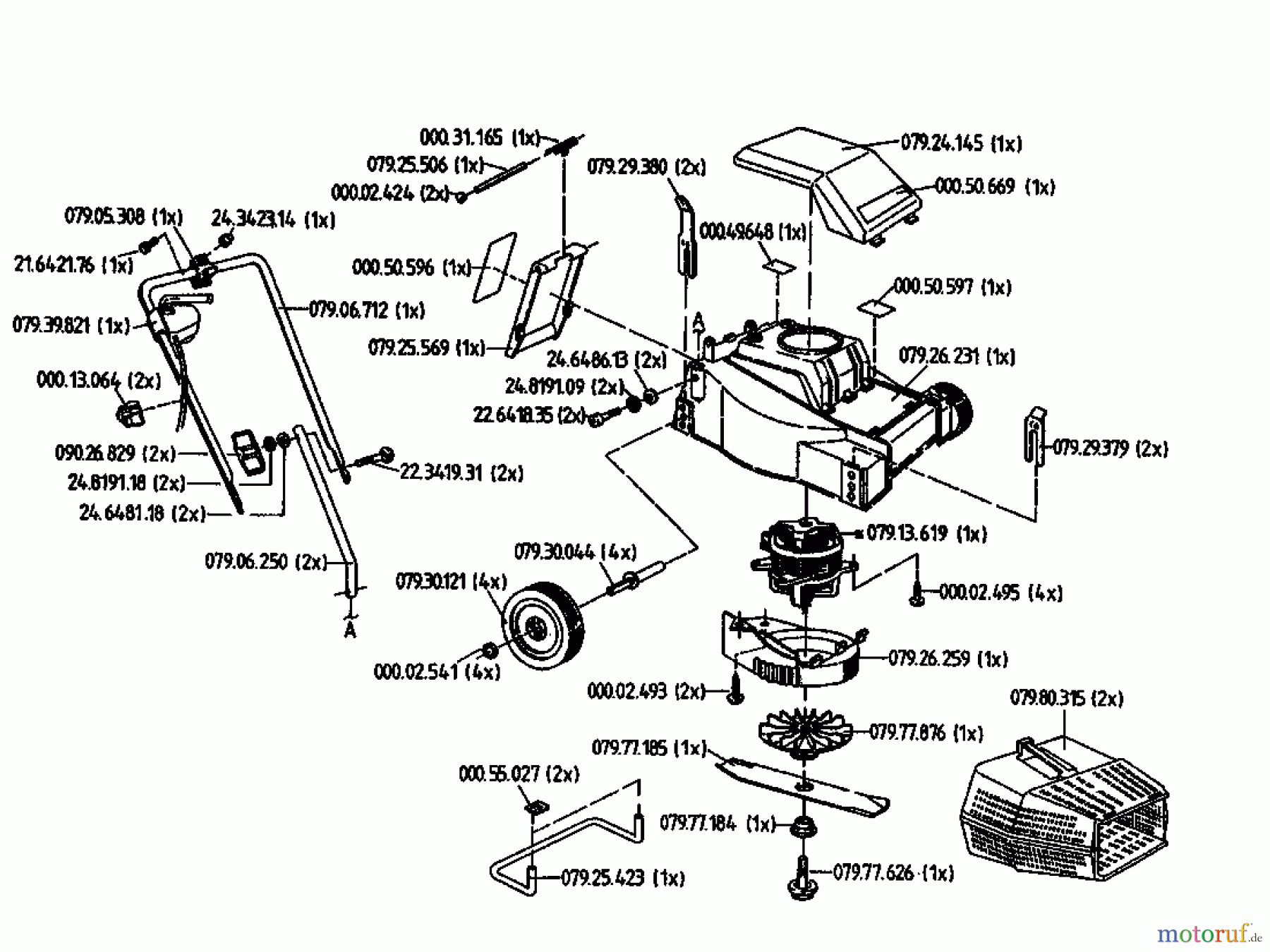  Golf Elektromäher Junior 02810.02  (1994) Grundgerät