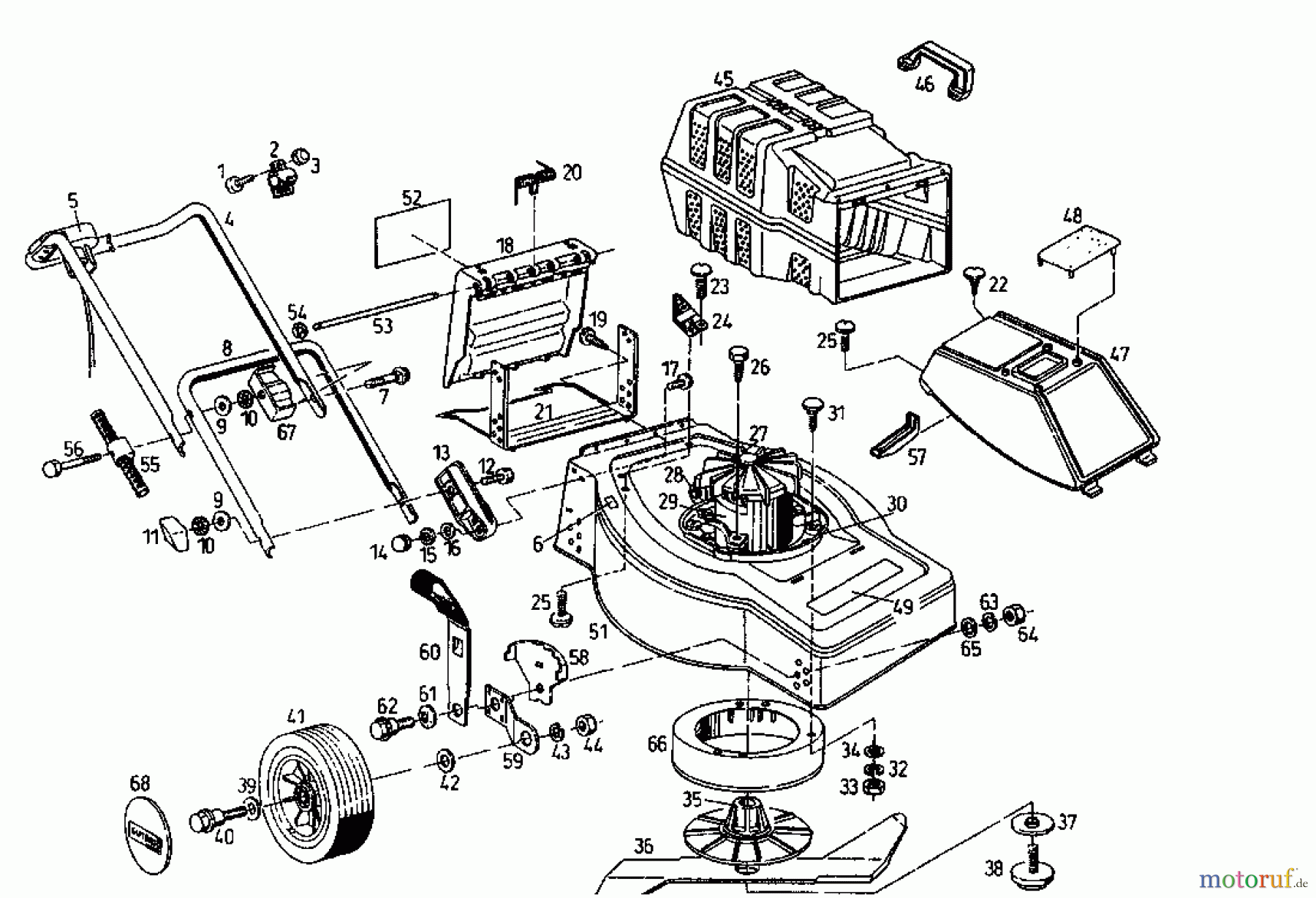  Gutbrod Elektromäher ECO E 02899.09  (1995) Grundgerät