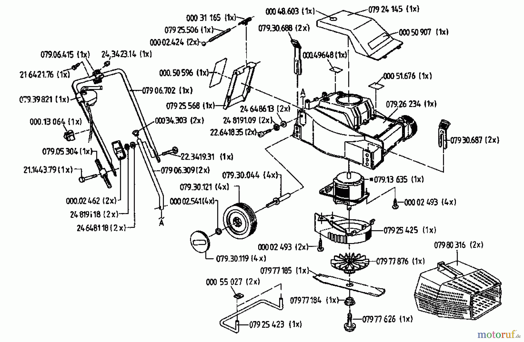  Gutbrod Elektromäher Darling 02819.04  (1995) Grundgerät