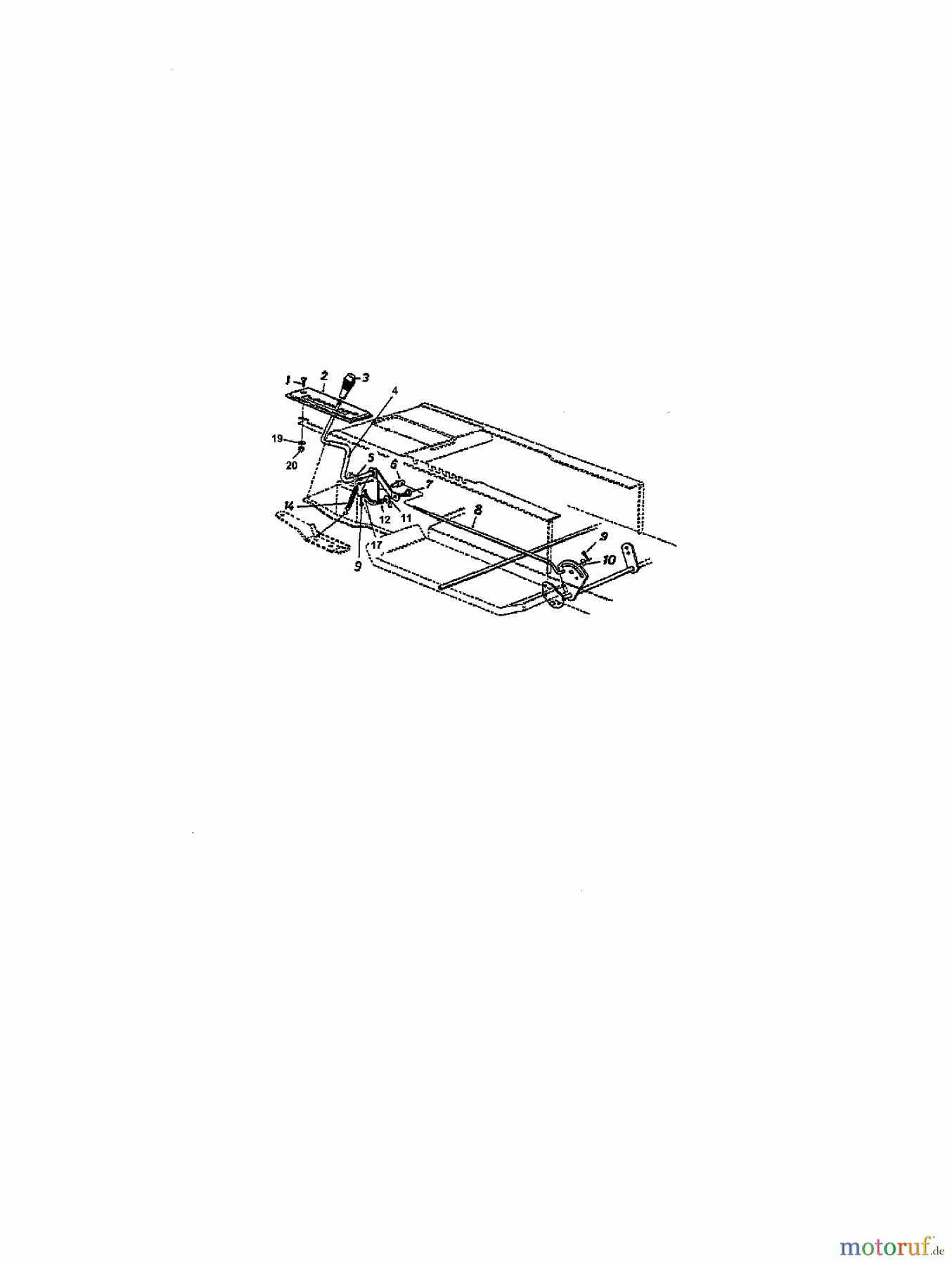  Novotrac Rasentraktoren NOVOTRAC 11-76 HN 133-639C  (1993) Schalthebel
