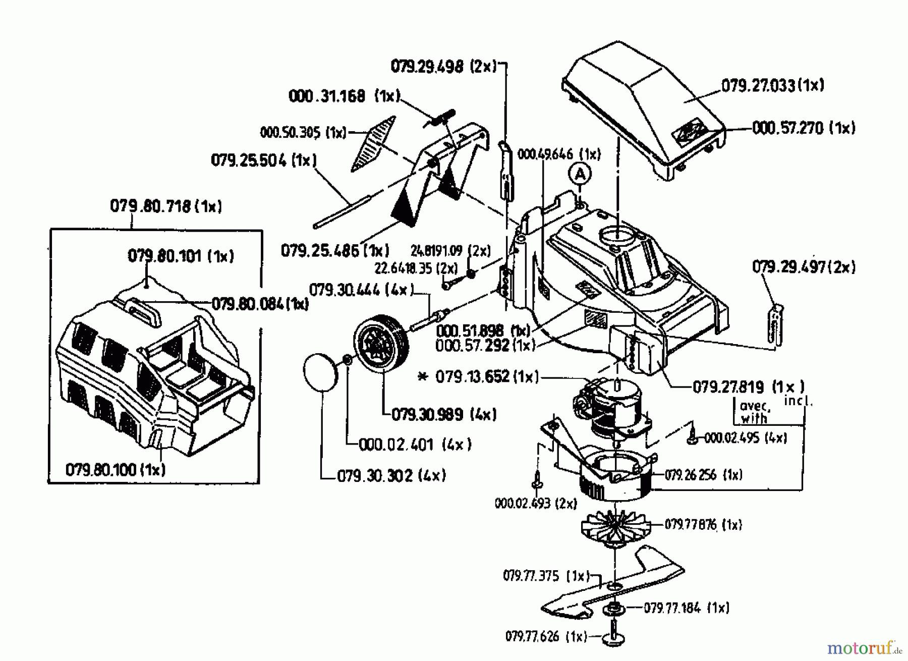  Diana Elektromäher 40 EL 04052.04  (1996) Grundgerät