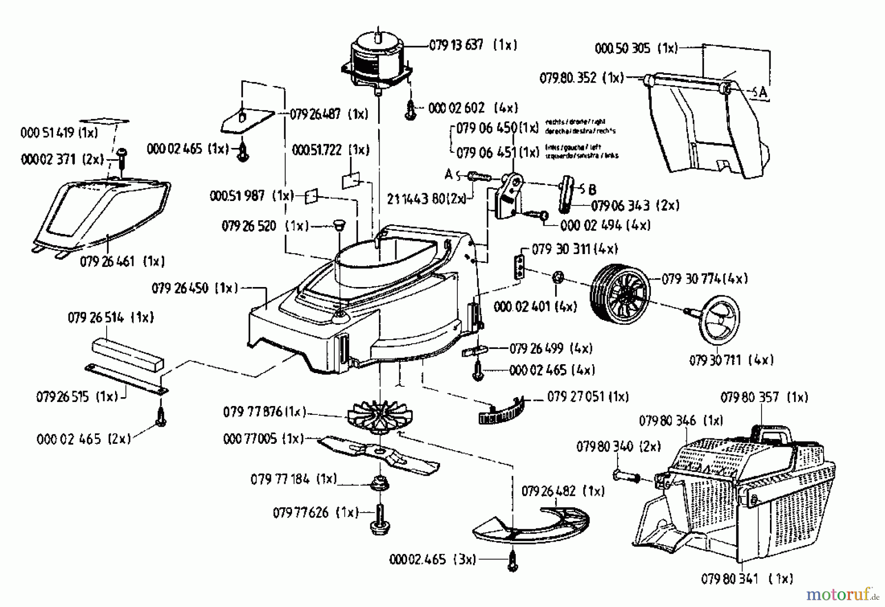  Gutbrod Elektromäher HE 33 02821.01  (1996) Grundgerät