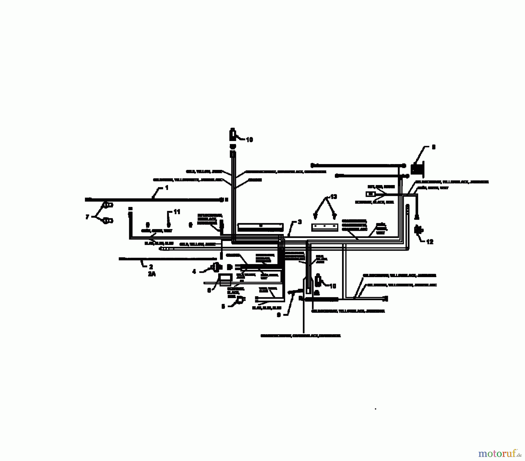  Mastercut Rasentraktoren 16/102 13AT761N659  (1997) Schaltplan Vanguard