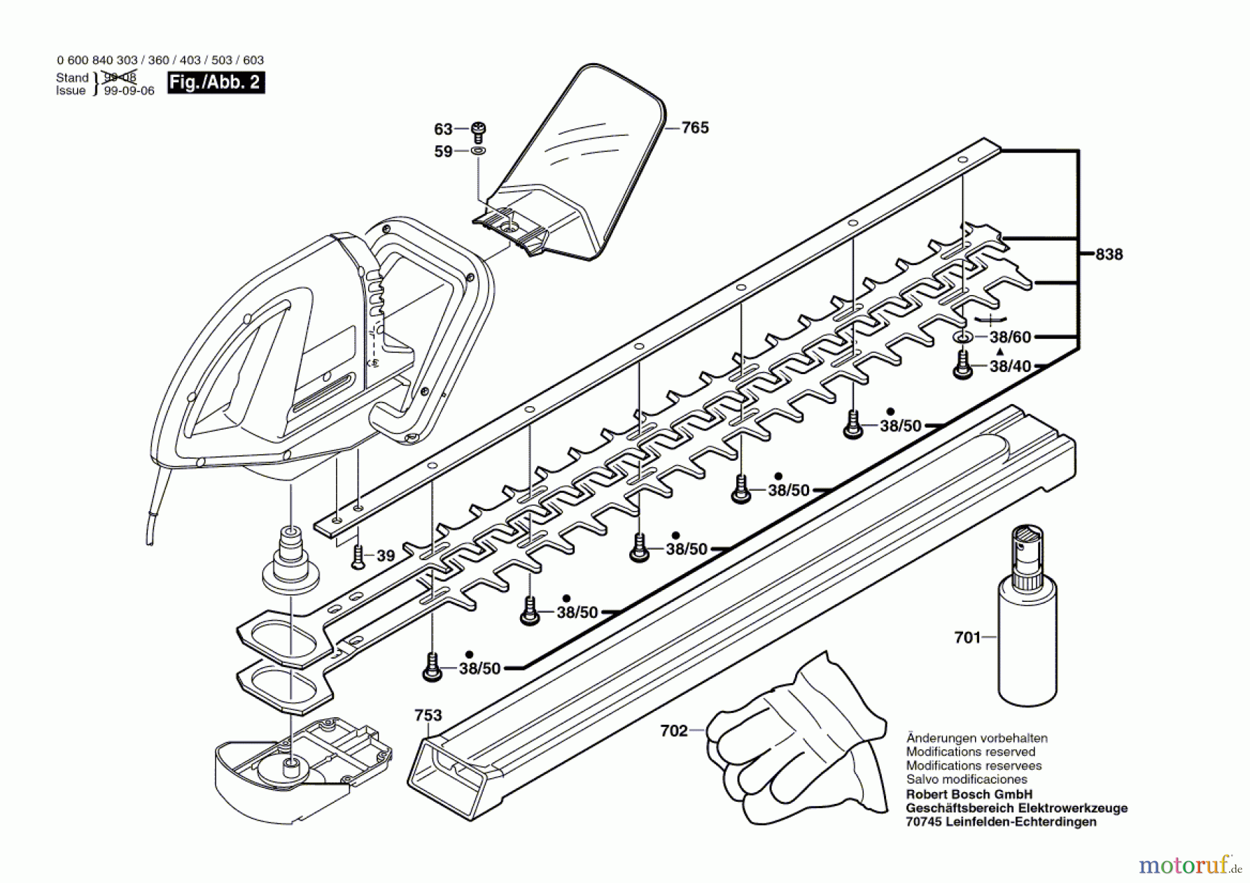  Bosch Gartengeräte Heckenschere AHS 700 Seite 2