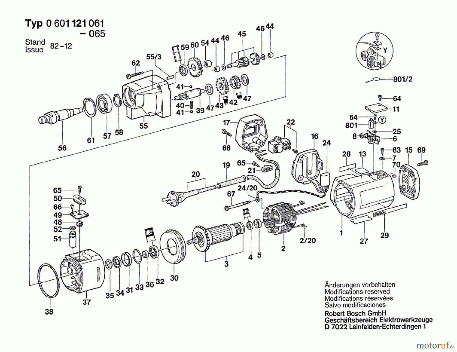  Bosch Werkzeug Zweigang-Bohrmaschine ---- Seite 1