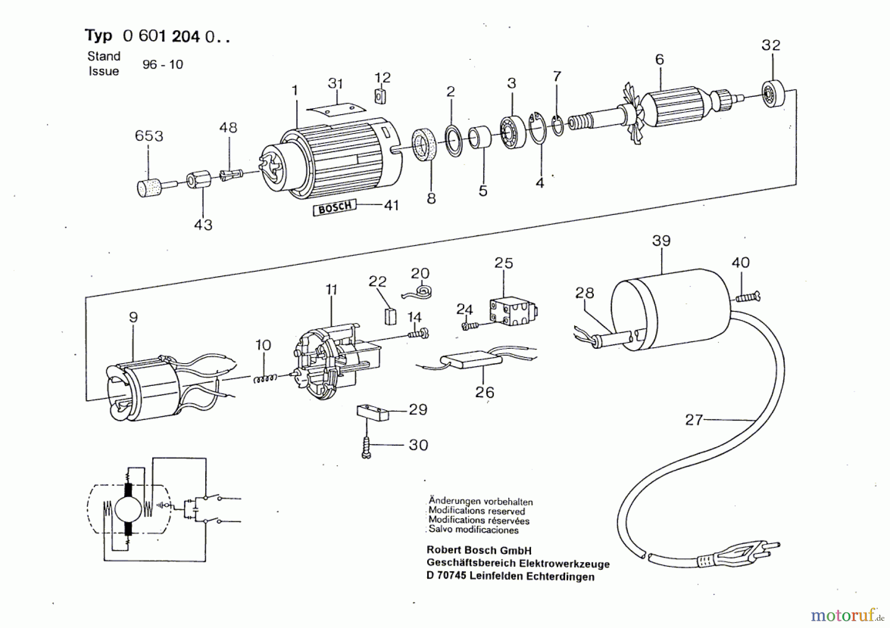  Bosch Werkzeug Geradschleifer ---- Seite 1