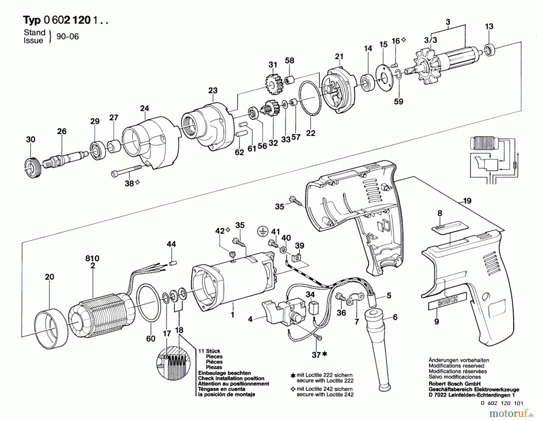  Bosch Werkzeug Bohrmaschine GR.55 Seite 1