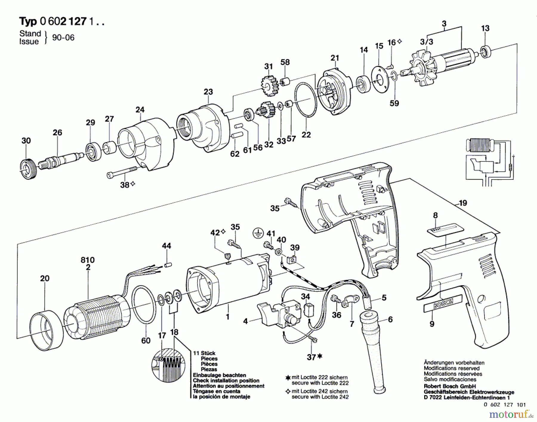  Bosch Werkzeug Bohrmaschine GR.57 Seite 1