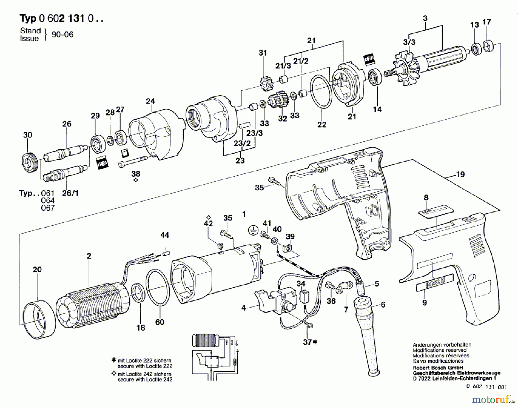  Bosch Werkzeug Bohrmaschine GR.57 Seite 1