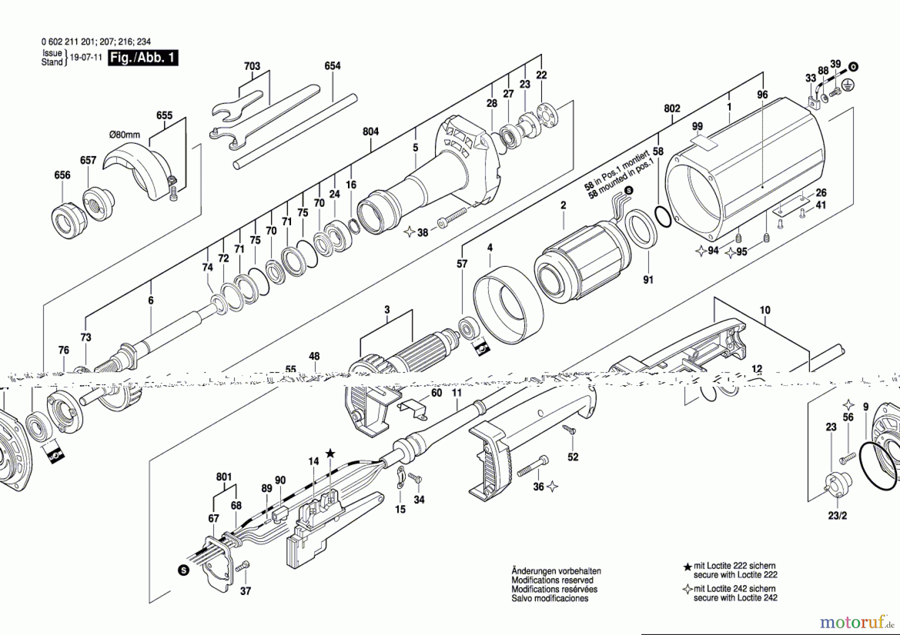  Bosch Werkzeug Geradschleifer ---- Seite 1