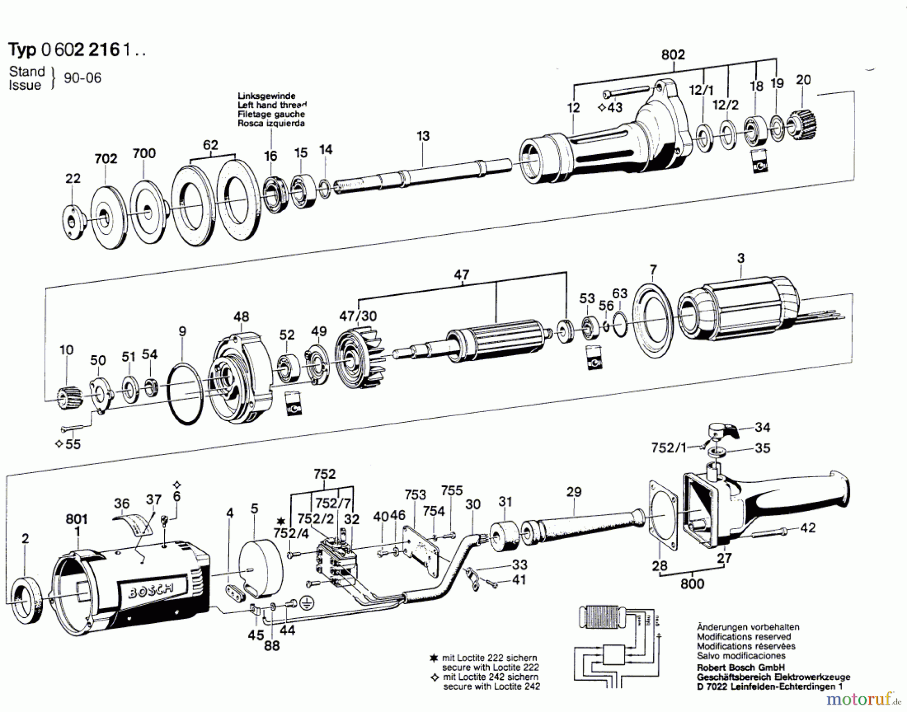  Bosch Werkzeug Geradschleifer ---- Seite 1