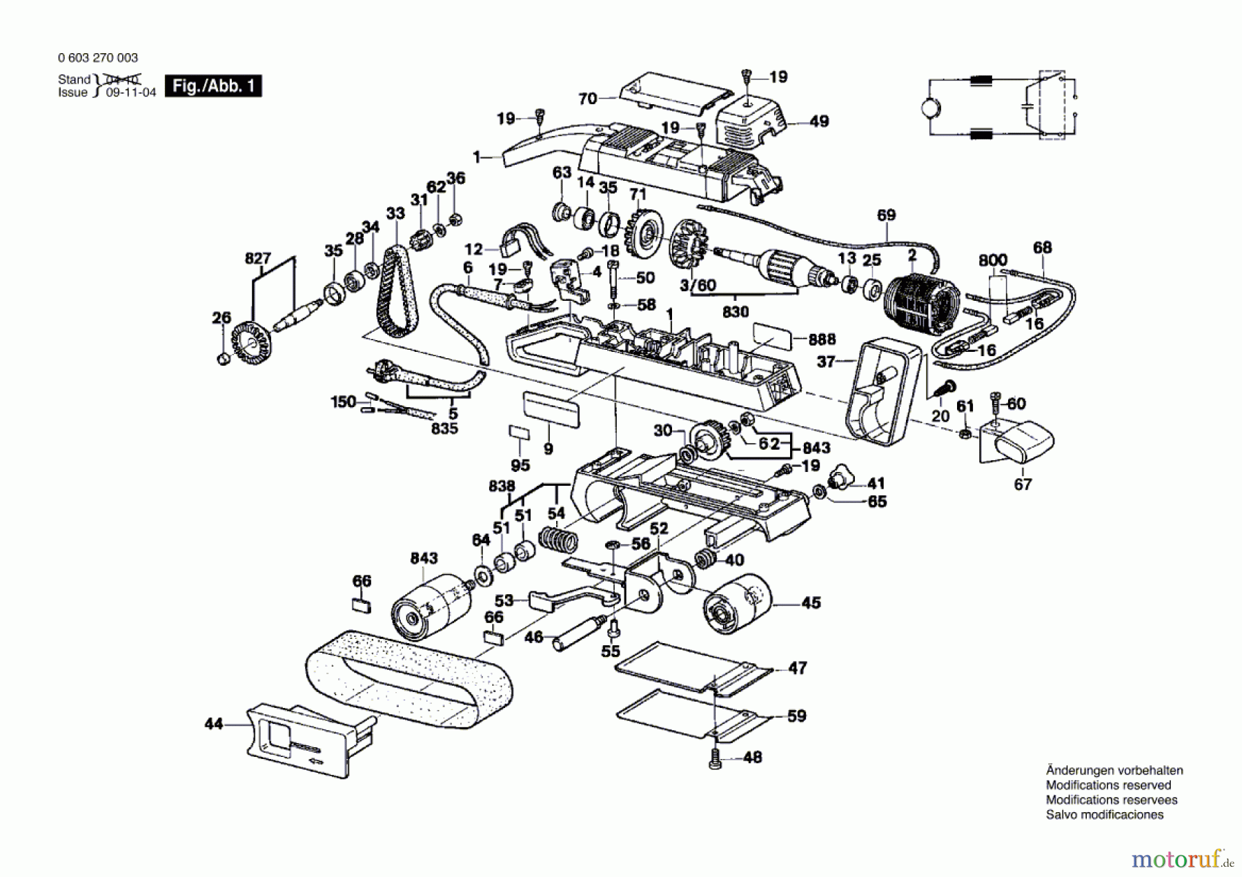  Bosch Werkzeug Bandschleifer PBS 75 Seite 1