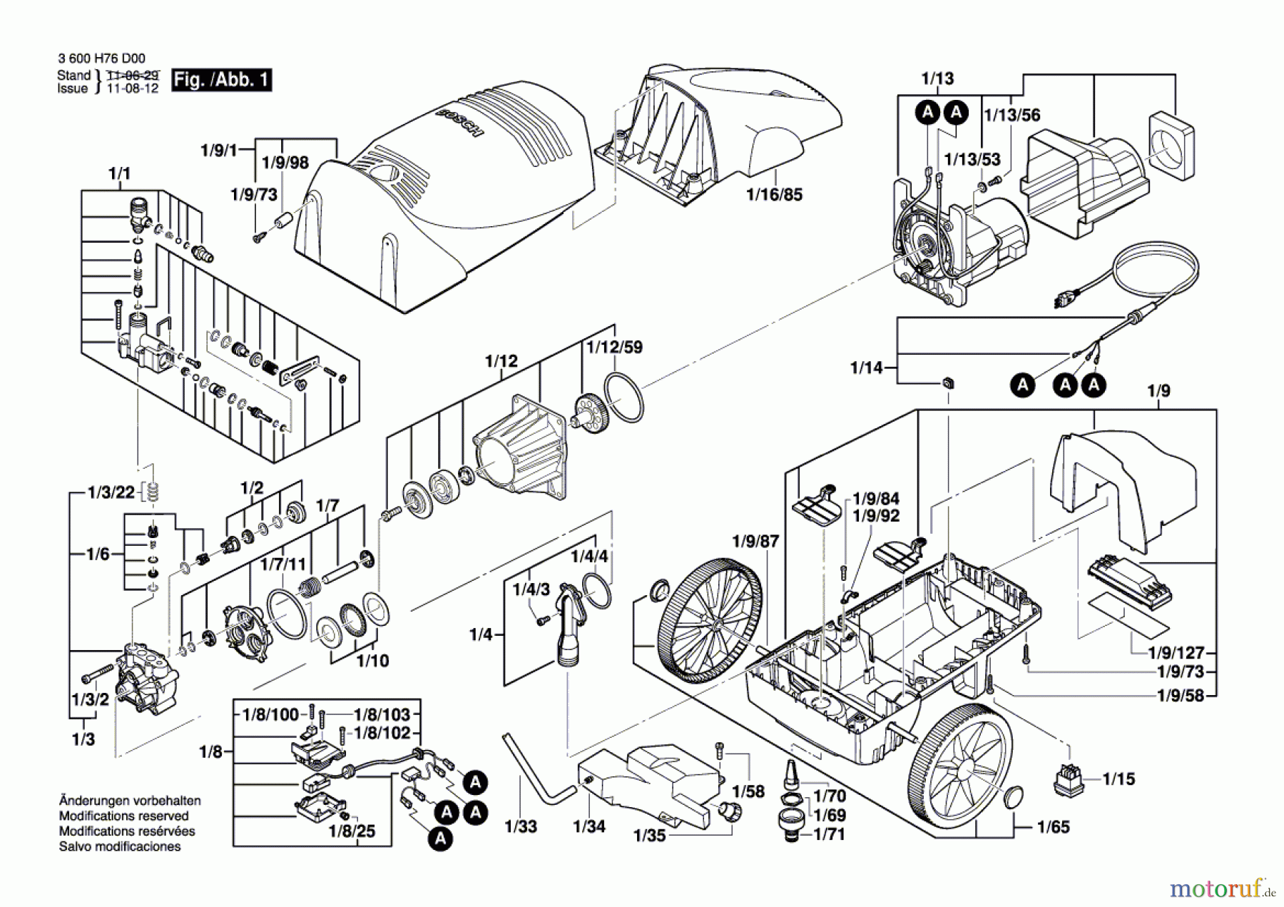  Bosch Wassertechnik Hochdruckreiniger AQUATAK 115 PLUS Seite 1