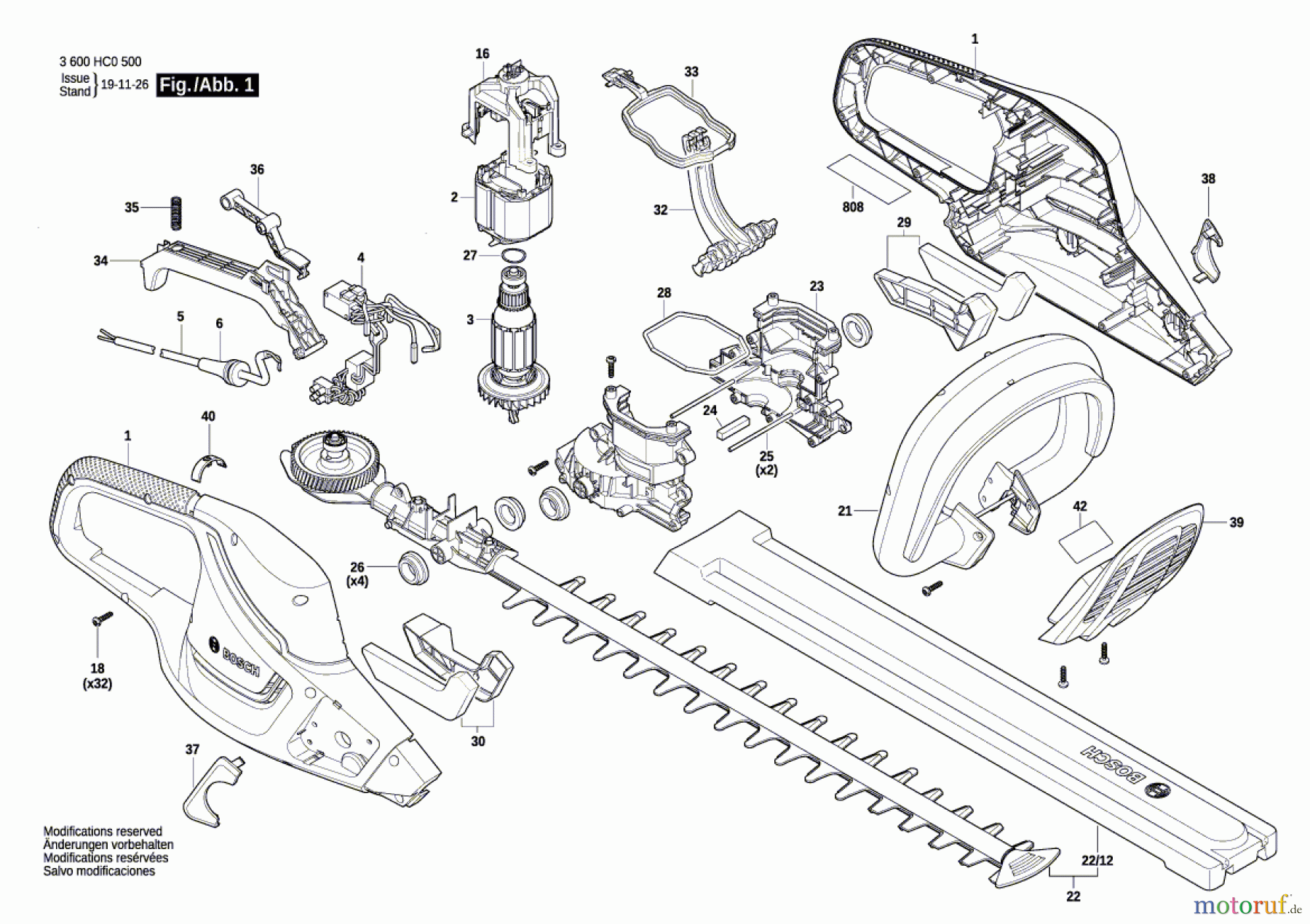  Bosch Gartengeräte Heckenschere UniversalHedgeCut 58 Seite 1