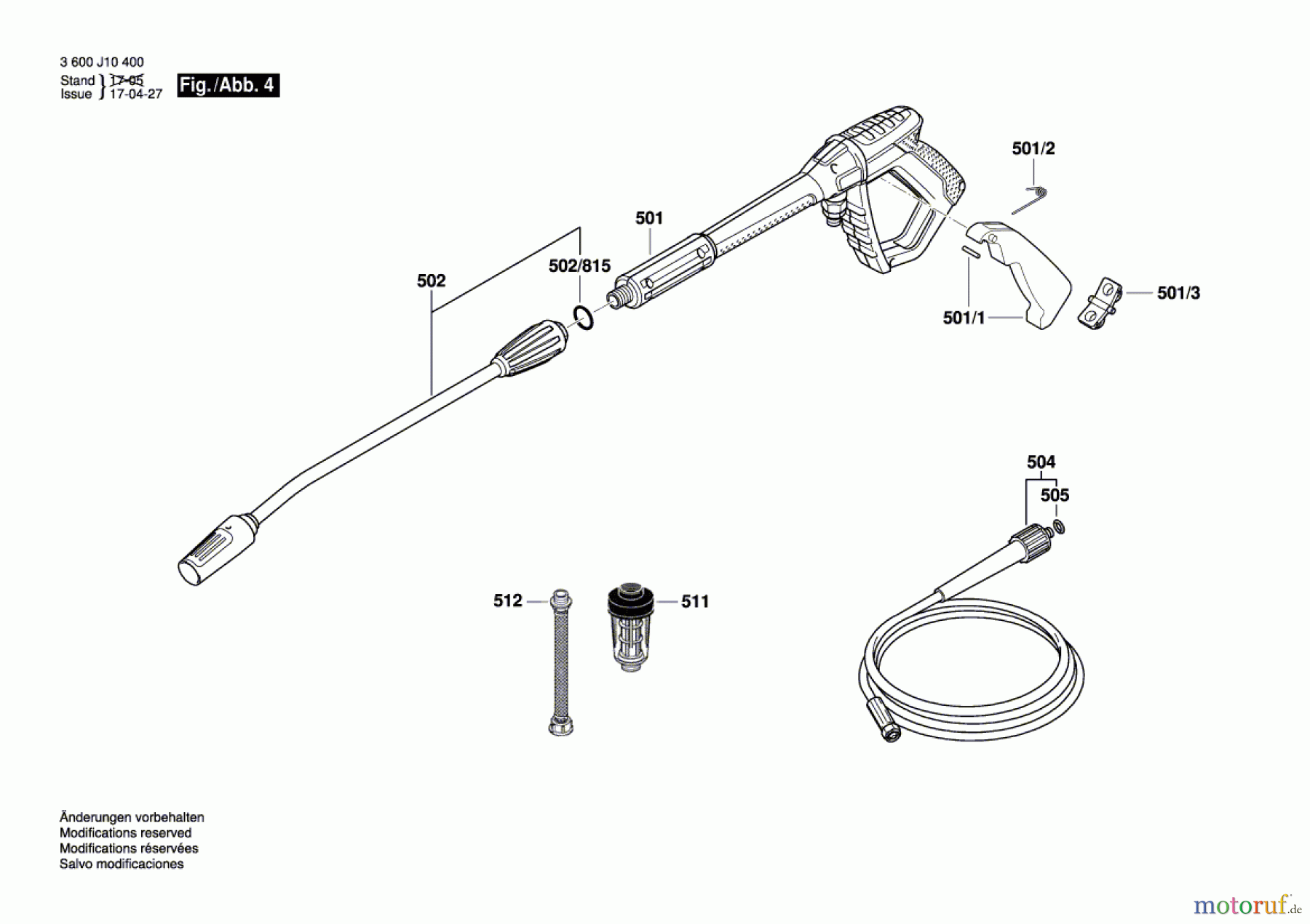  Bosch Wassertechnik Hochdruckreiniger GHP 5-55 Seite 4