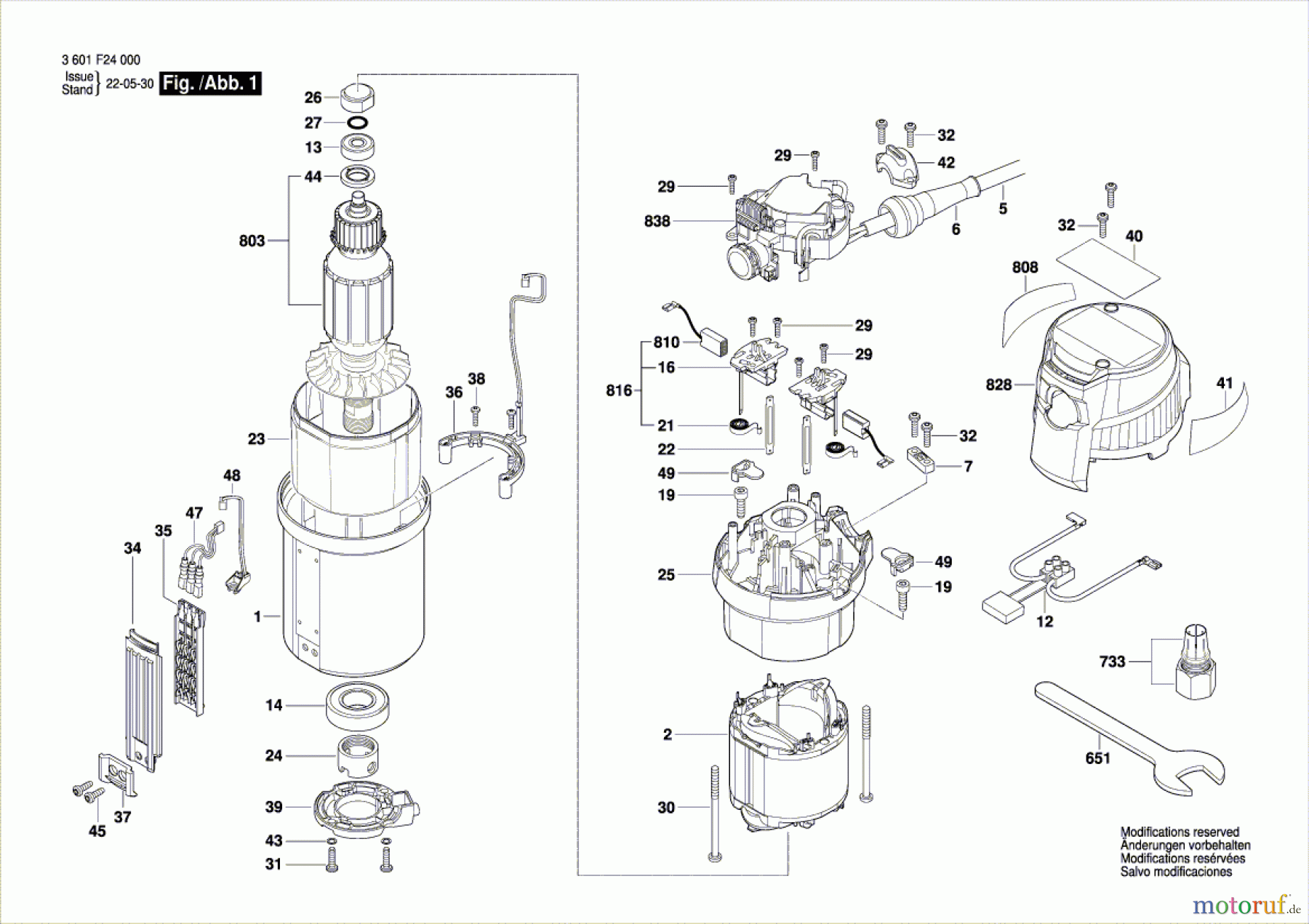  Bosch Werkzeug Oberfräse GOF 1600 CE Seite 1