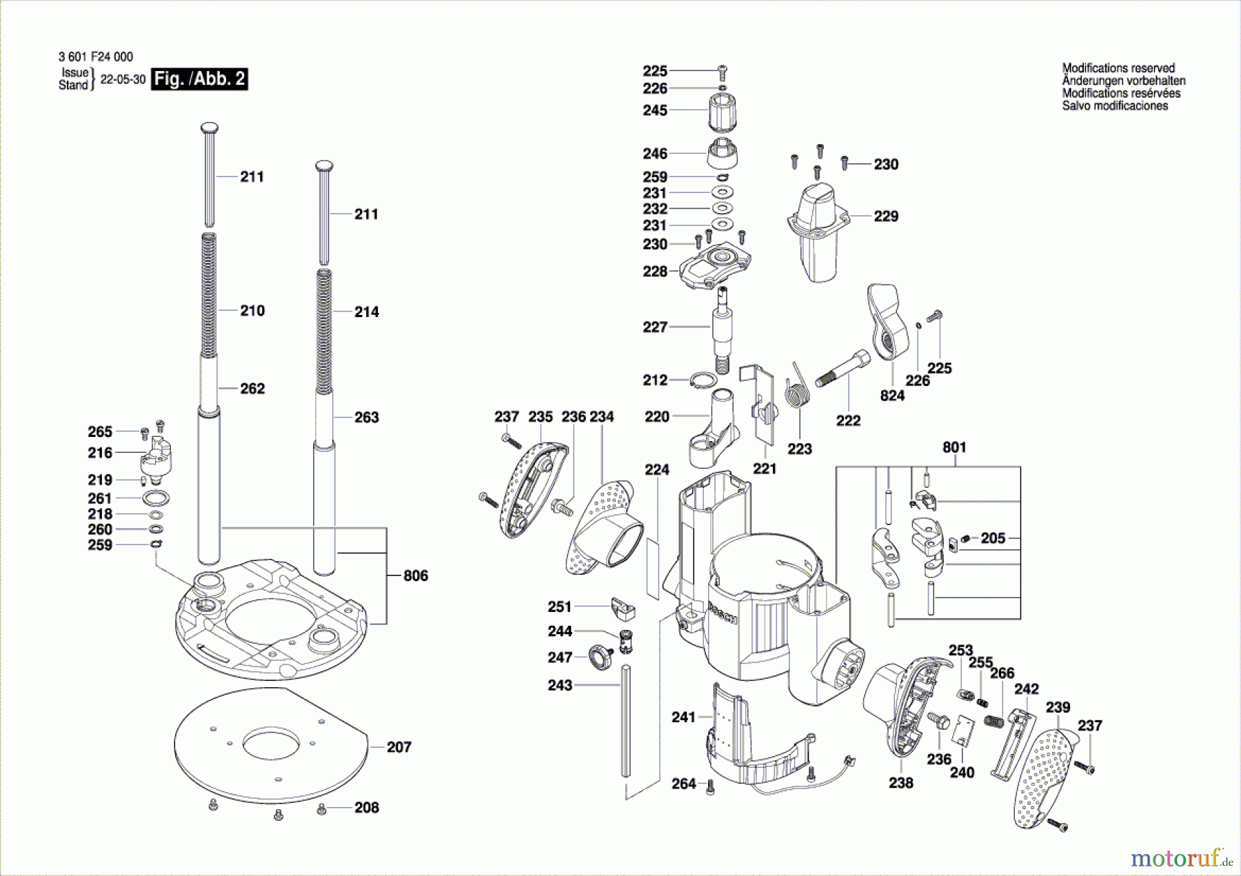  Bosch Werkzeug Oberfräse GOF 1600 CE Seite 2