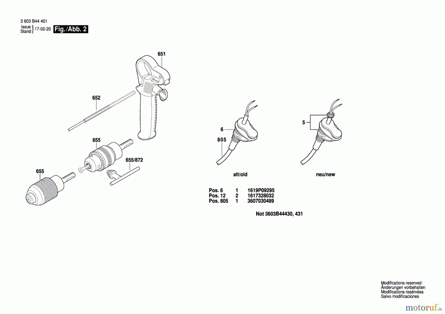 Bosch Werkzeug Bohrhammer PBH 2500 RE Seite 2