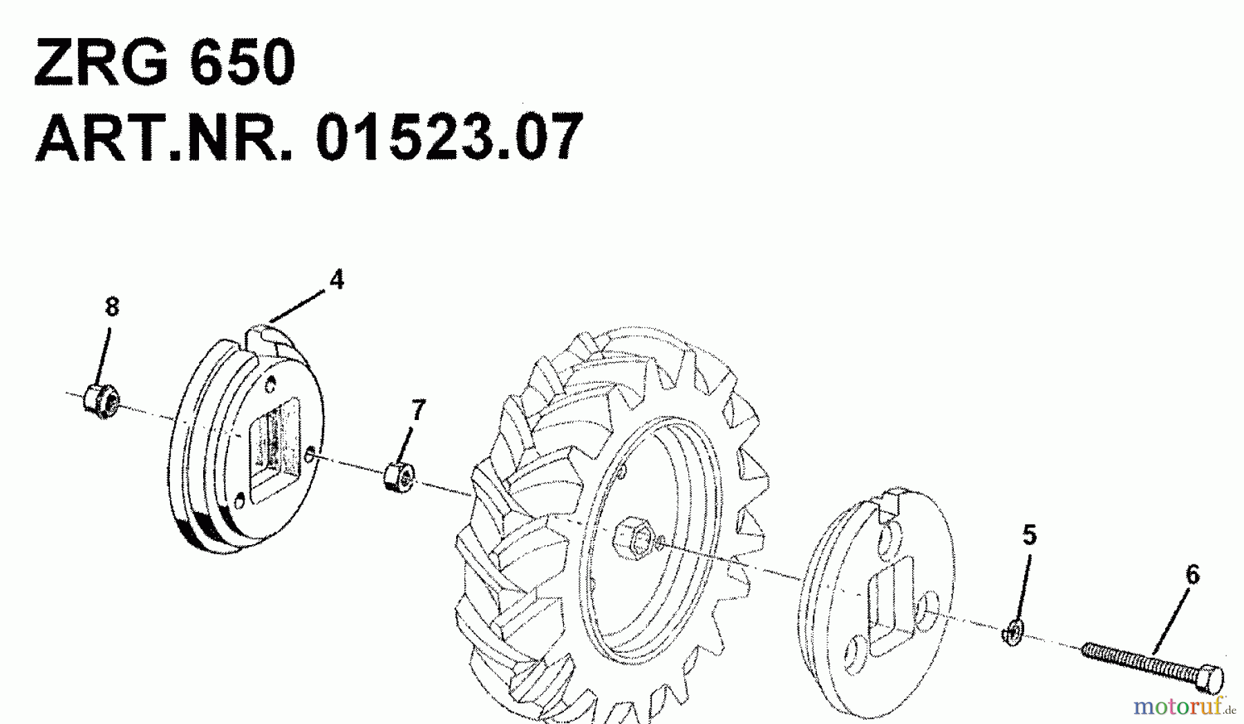  MTD Zubehör Zubehör Einachser Radgewichte ZRG 650 für 550-750 01523.07  (1992) Radgewichte