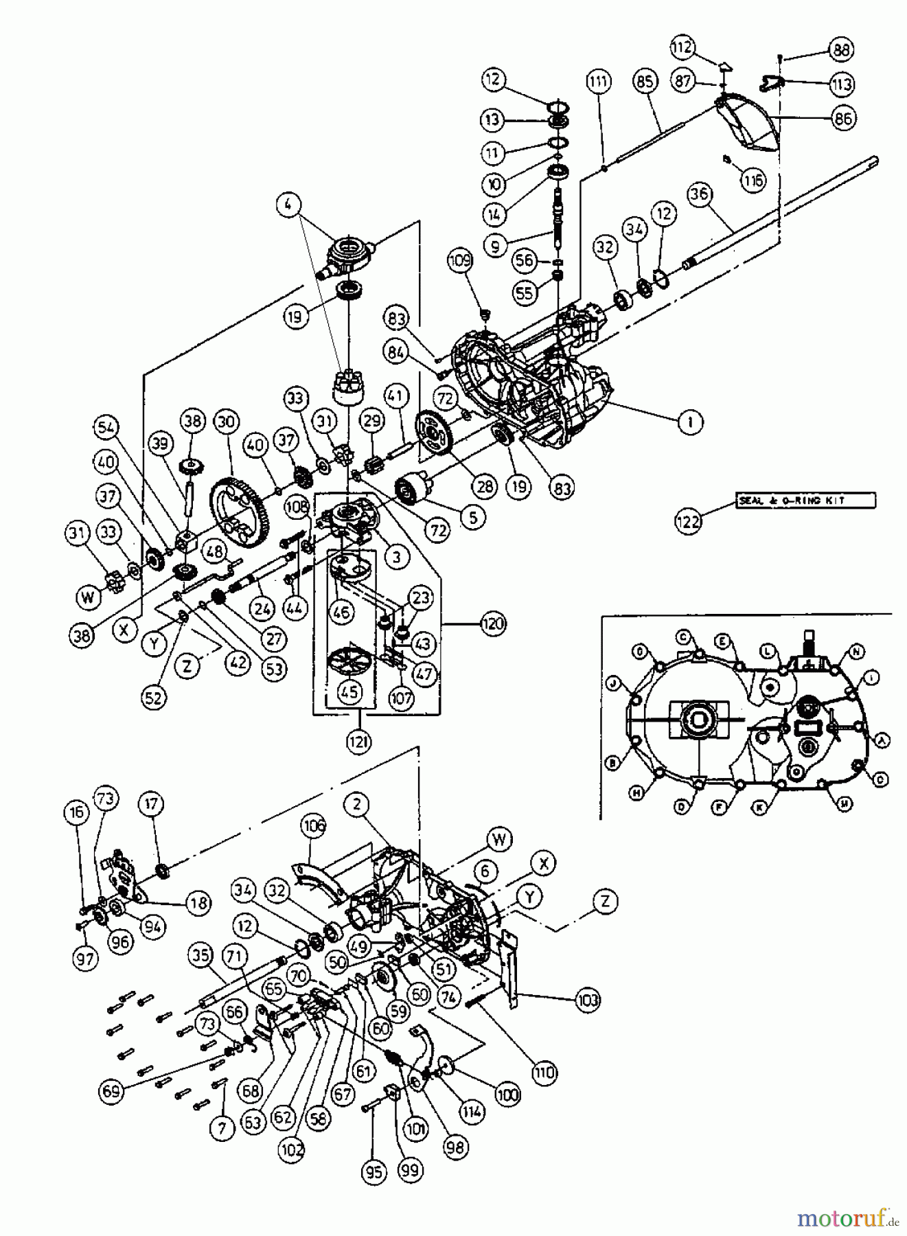  MTD Rasentraktoren JE 145 13AD498E678  (1999) Hydrostat