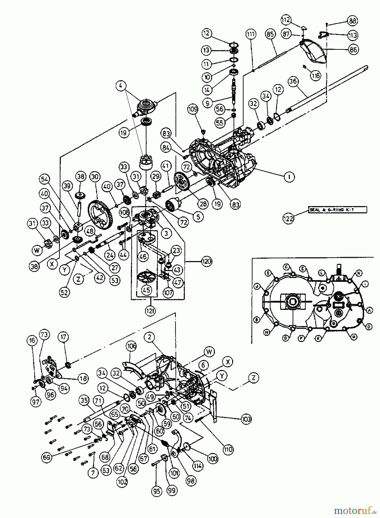  Univert Rasentraktoren 145 ENCH 13AP41UE663  (2000) Hydrostat