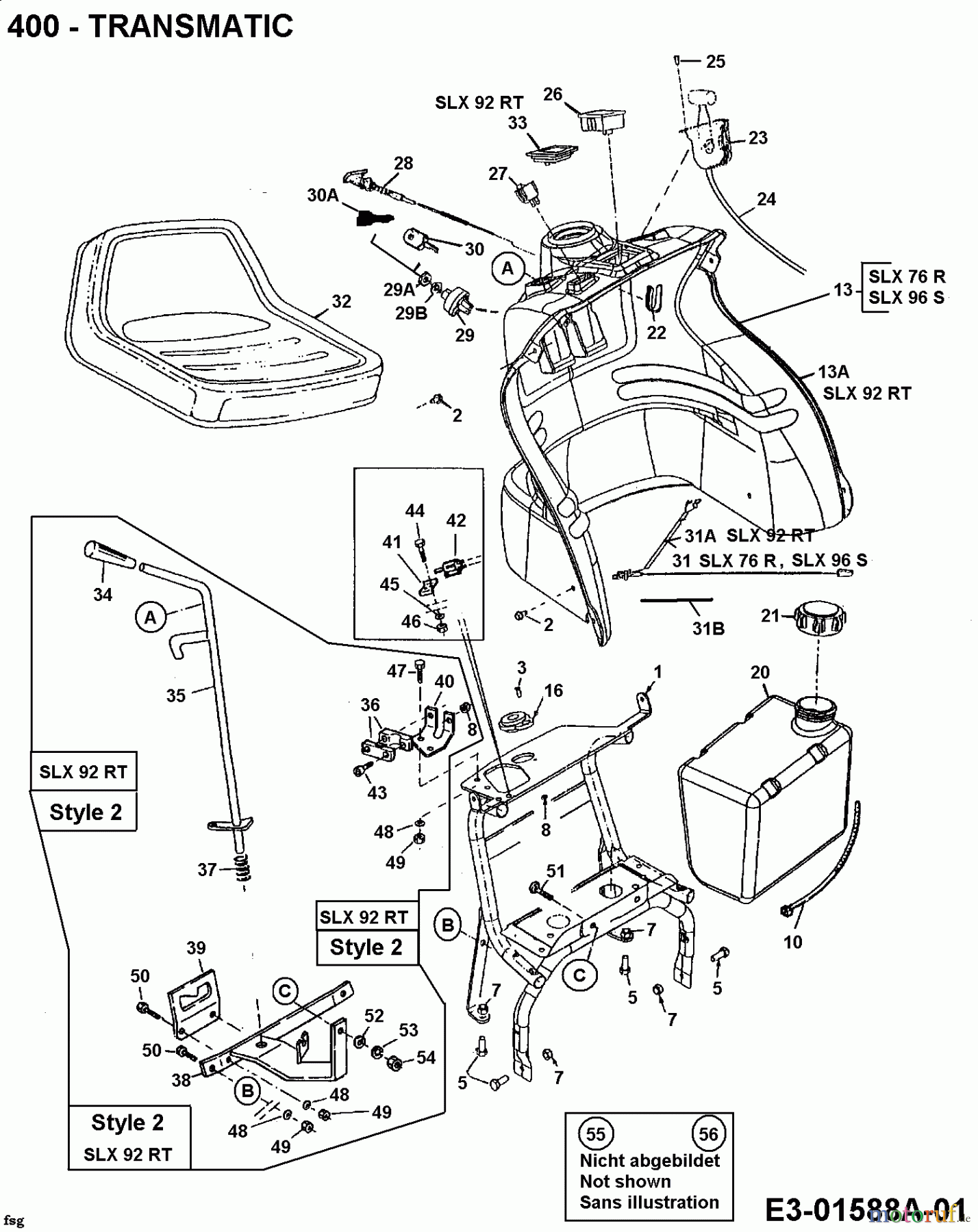  Gutbrod Rasentraktoren SLX 76 R 13AA476A690  (2001) Armaturenbrett