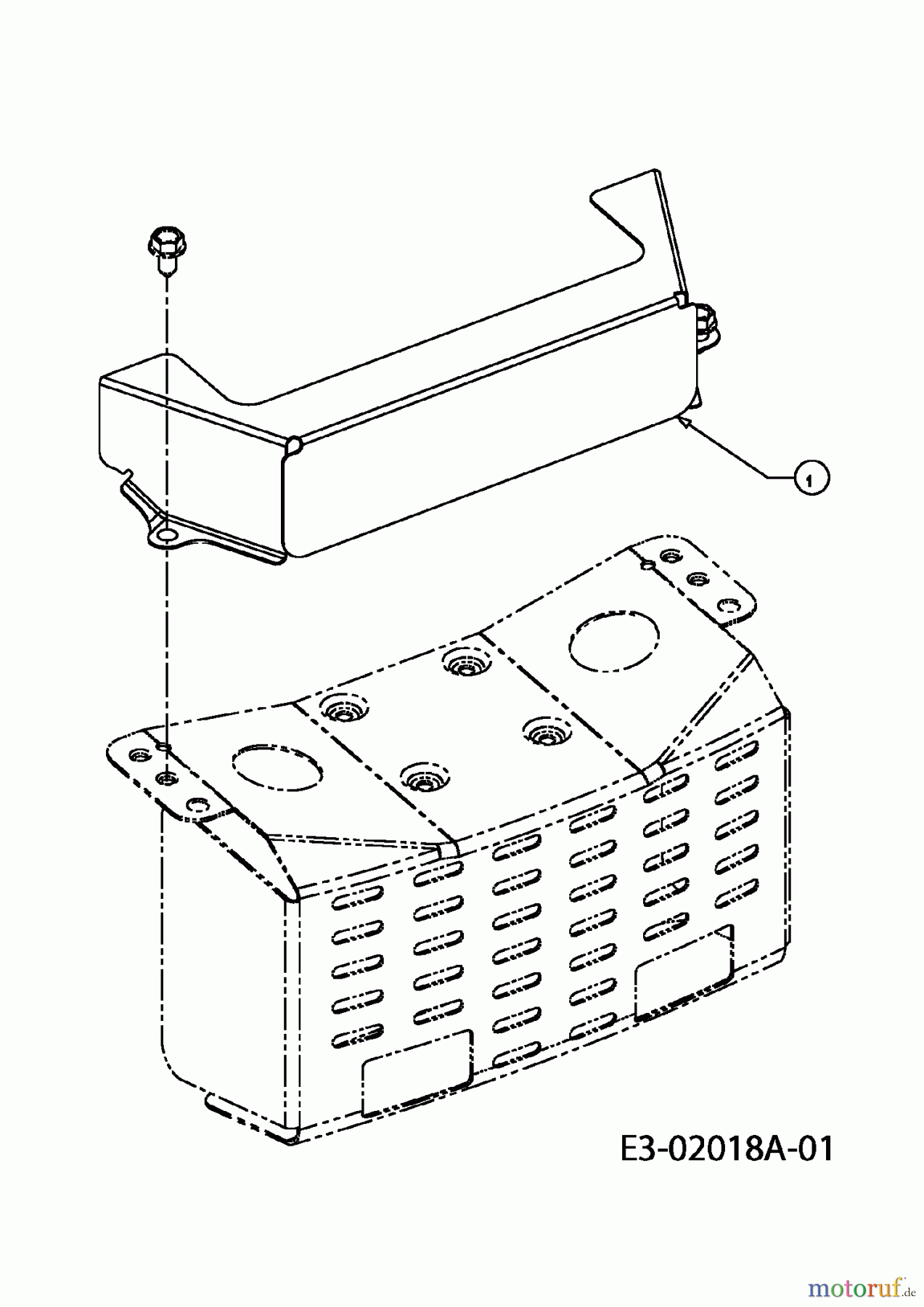  Gutbrod Rasentraktoren GLX 92 RA 13CA506E690  (2004) Hitzeschutz