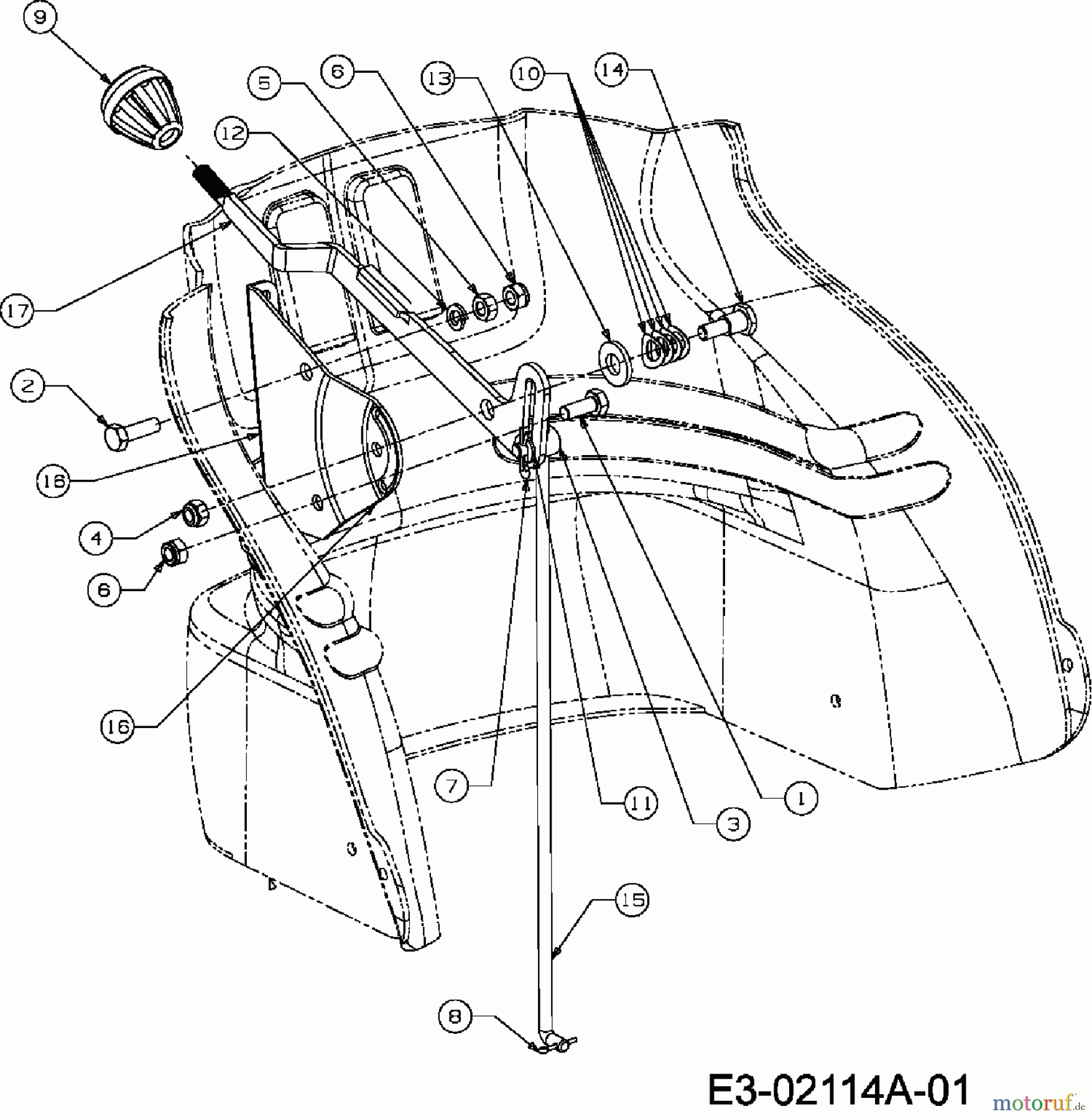  Gutbrod Rasentraktoren SLX 76 R 13DH476A490  (2007) Geschwindigkeitsregelung