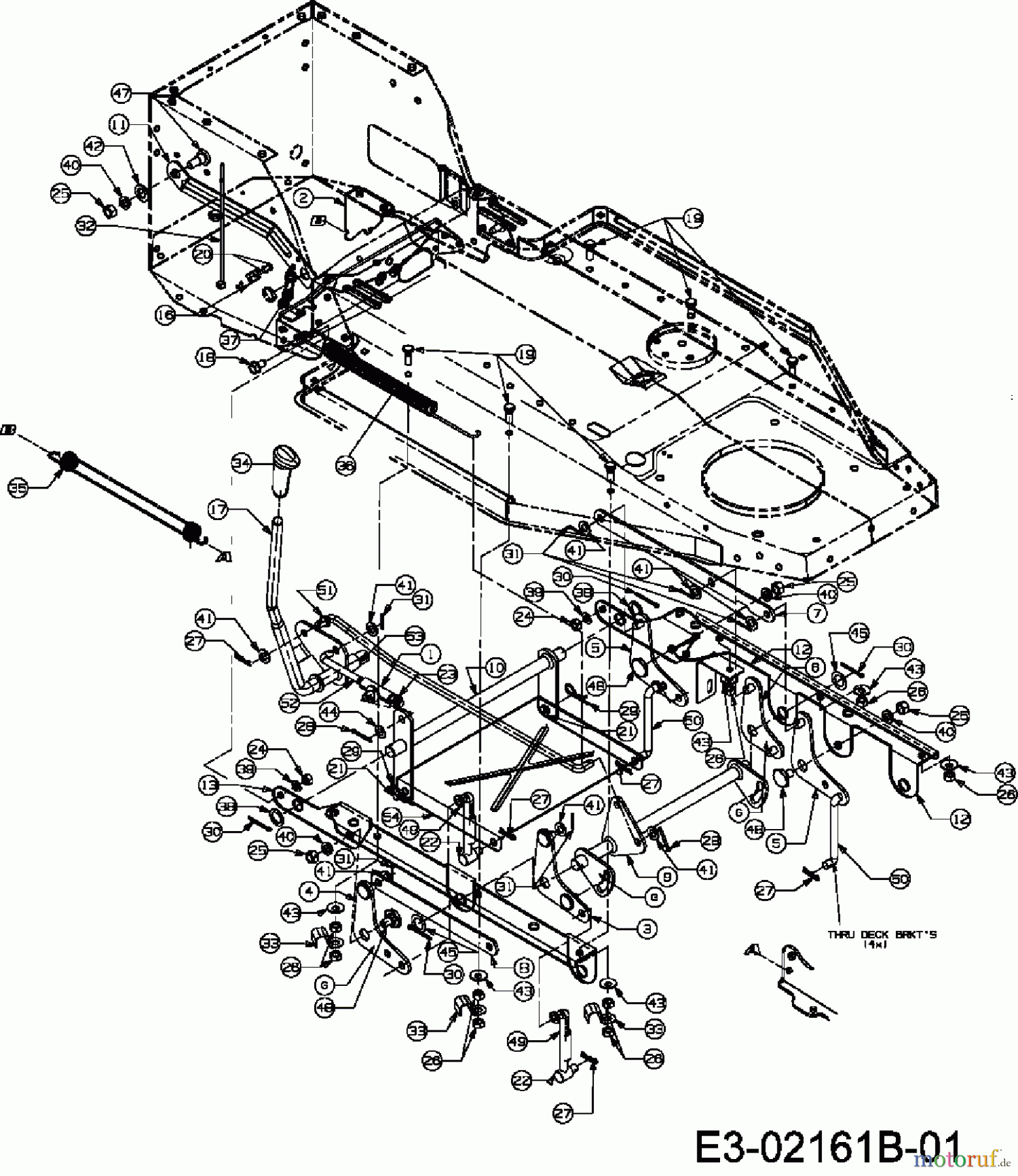 Raiffeisen Rasentraktoren RMS 412-81 T 13DH457D628  (2006) Mähwerksaushebung