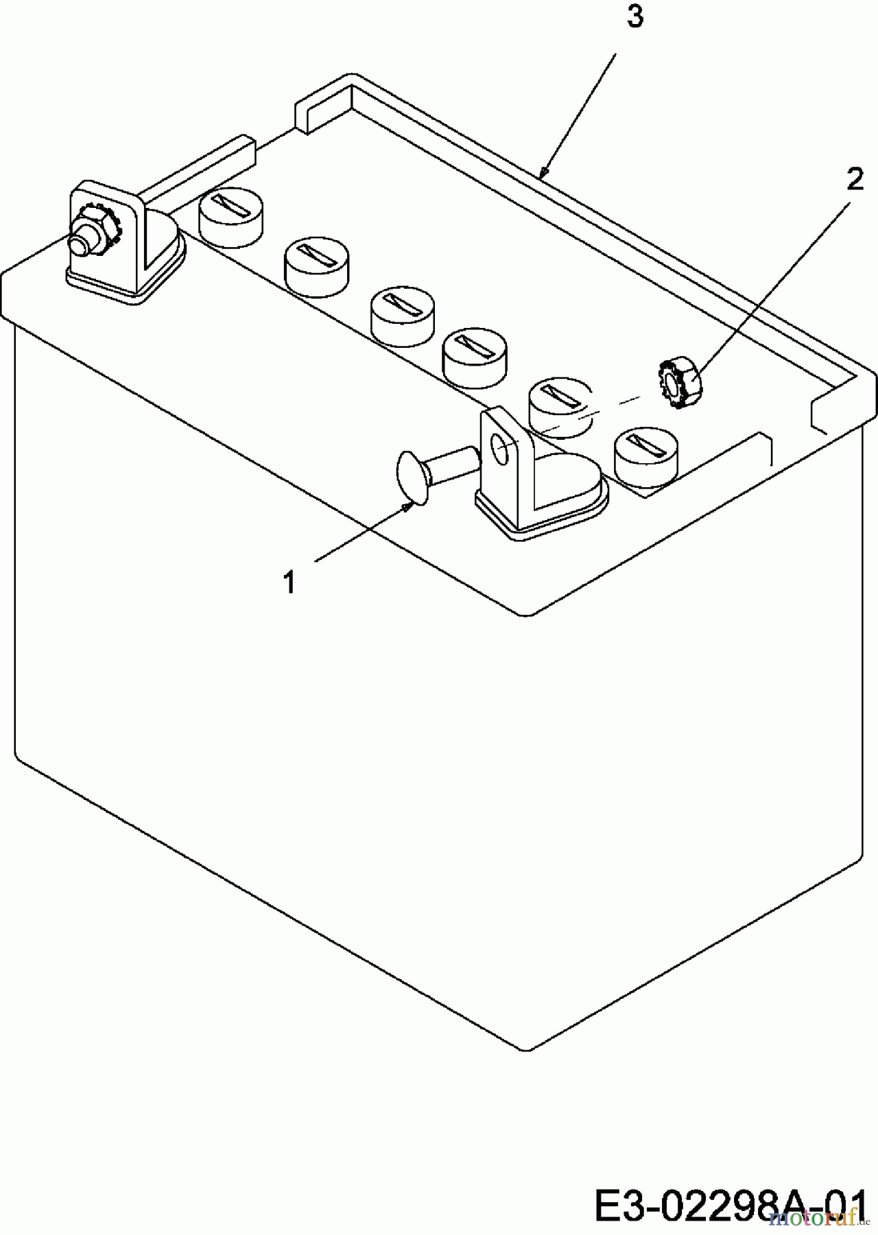  MTD ältere Modelle Rasentraktoren Sprinto 13B-33E-678  (2006) Batterie