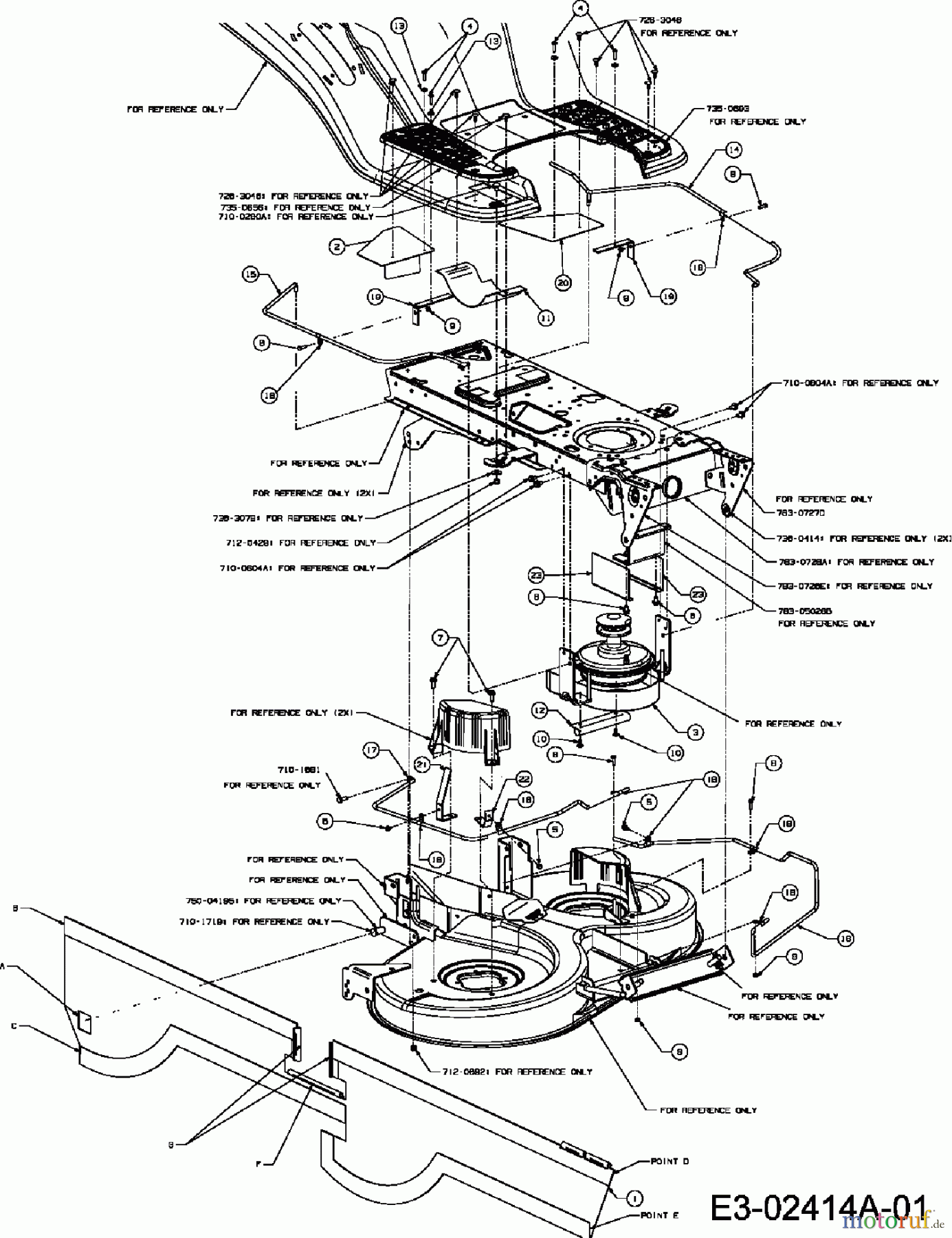  MTD ältere Modelle Rasentraktoren RH 150/105 13A3488N400  (2006) Keilriemenschutz