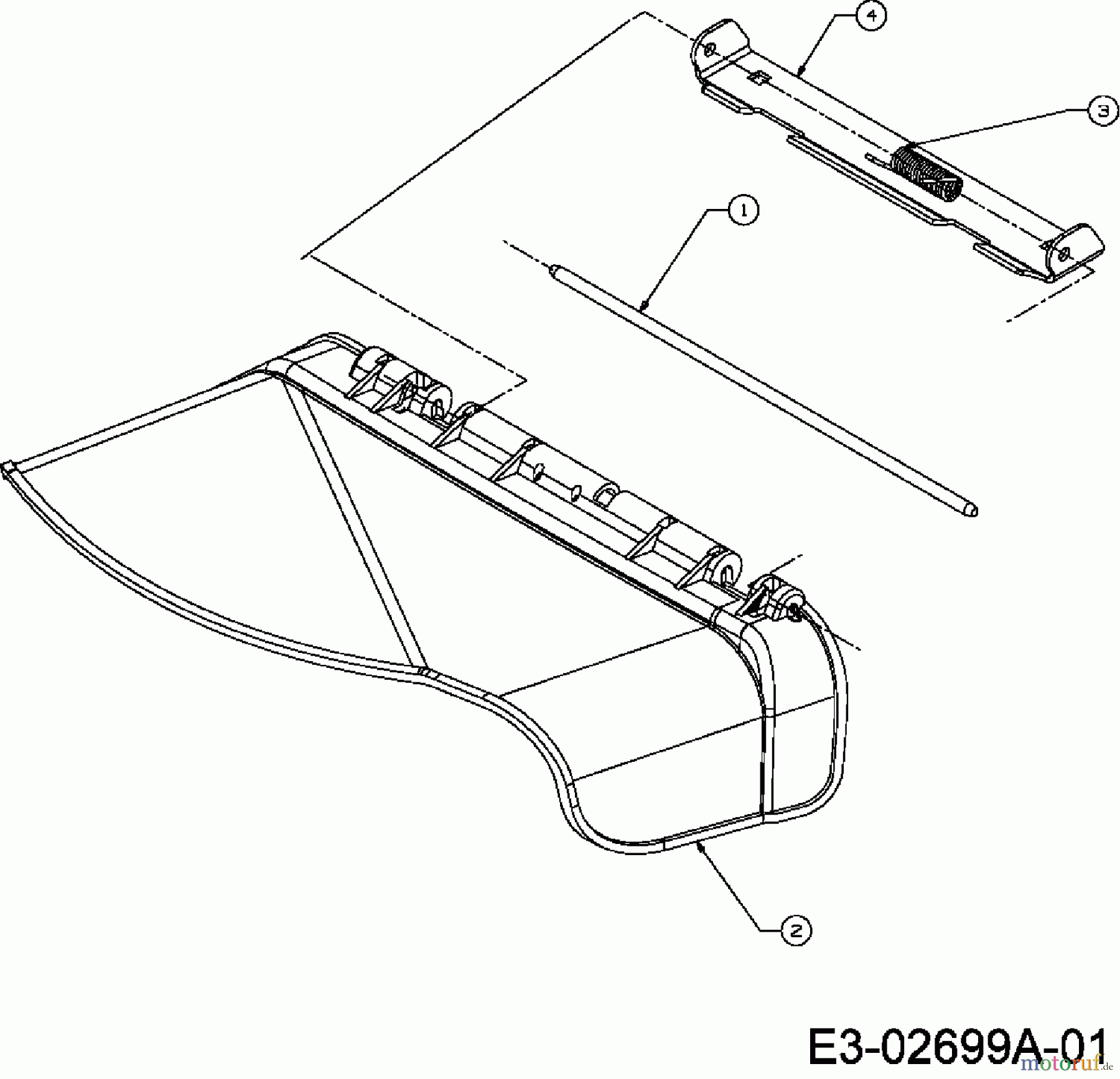  Gutbrod ältere Modelle Rasentraktoren DLX 127 SAL-SK 13AF606P690  (2008) Deflektor