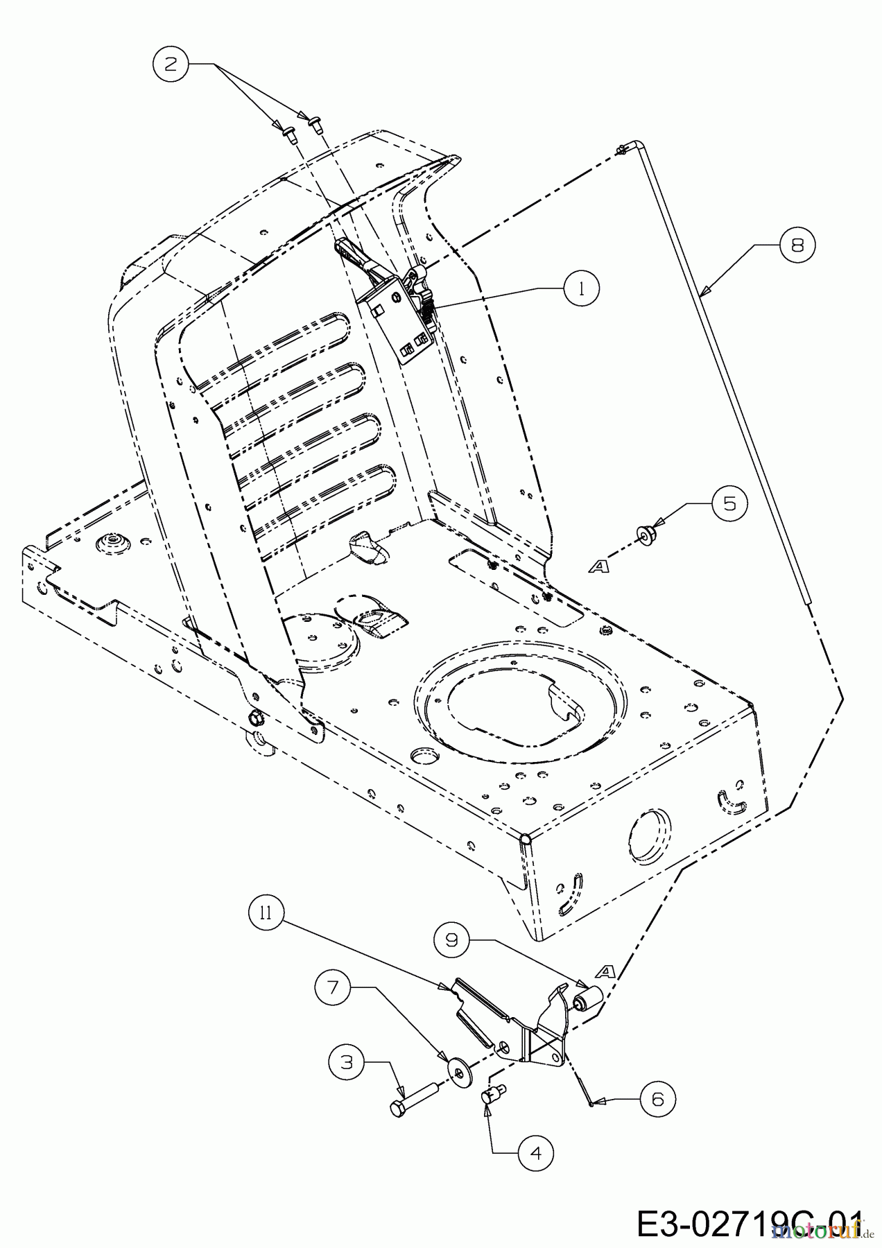  MTD ältere Modelle Rasentraktoren LC 125 13AH773C600  (2008) Geschwindigkeitsregelung, Pedale