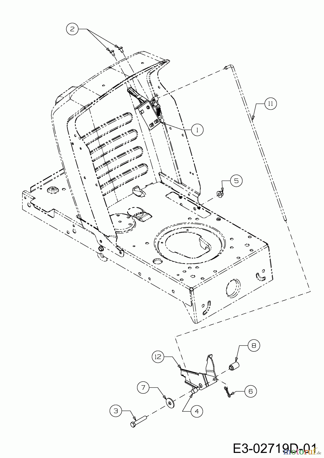  Oleo-Mac Rasentraktoren Krosser 80/12,5 T 13AH77KC636  (2011) Geschwindigkeitsregelung