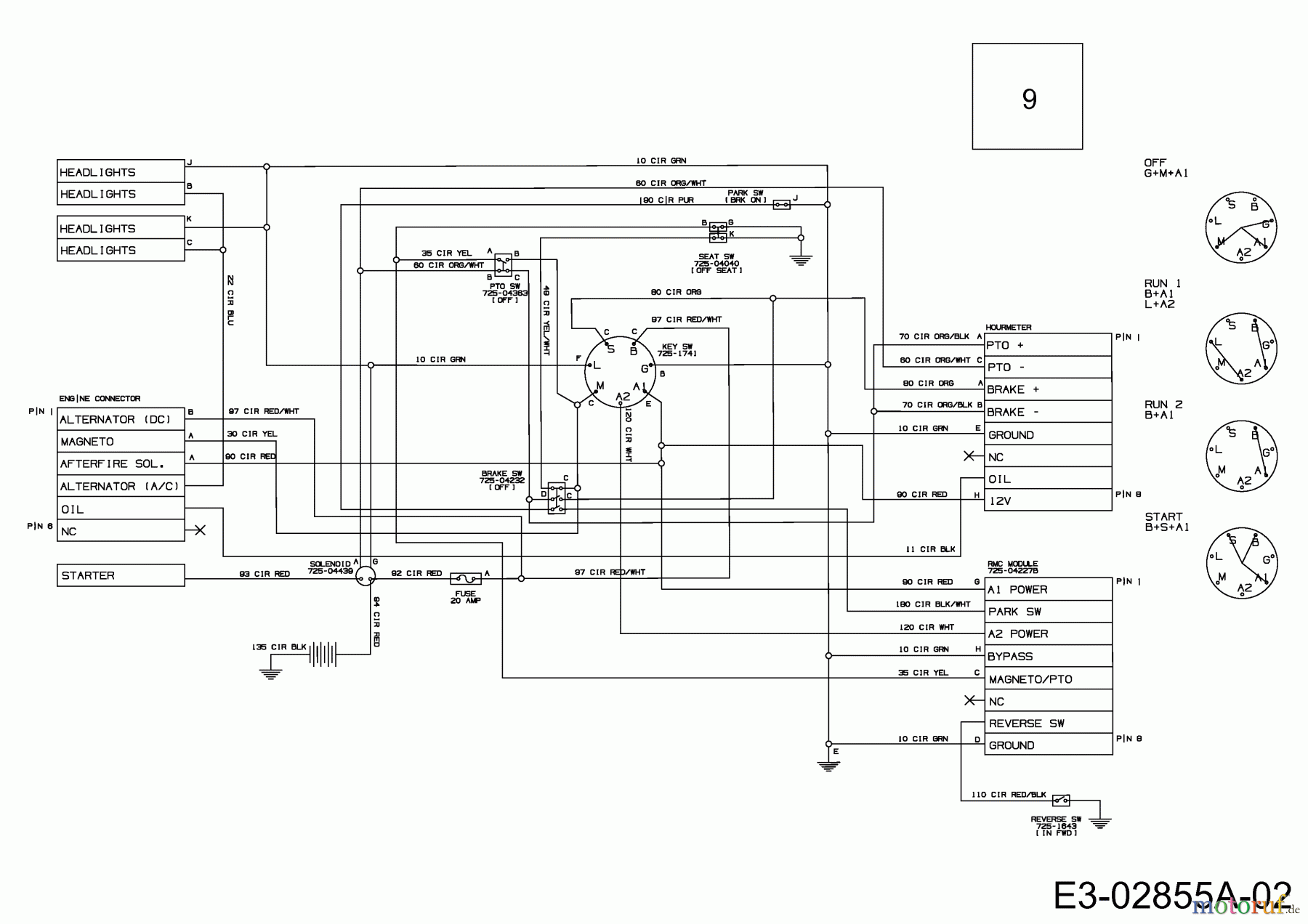  Rasor Rasentraktoren V 160 13HN93KF618  (2014) Schaltplan