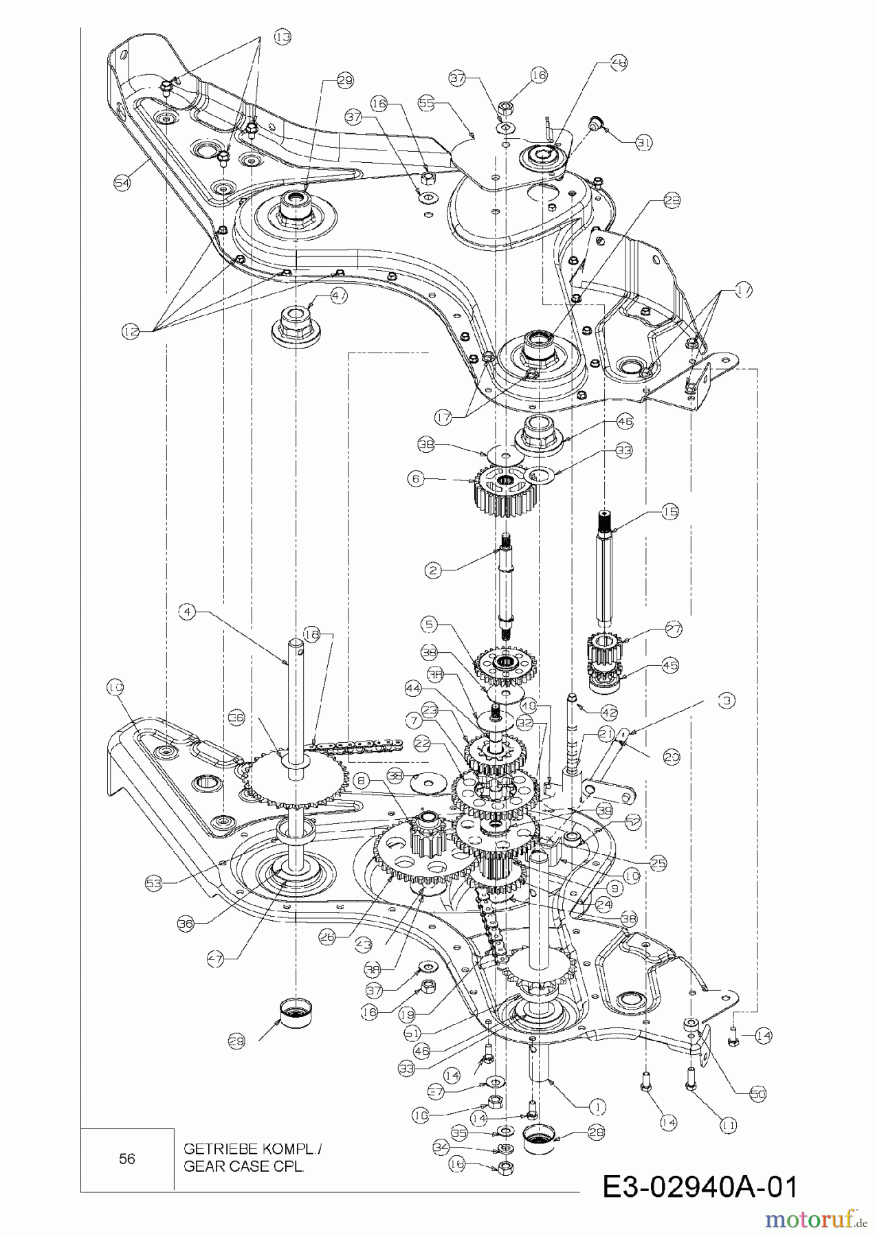  MTD Motorhacken T/450 21AB454B678  (2007) Getriebe