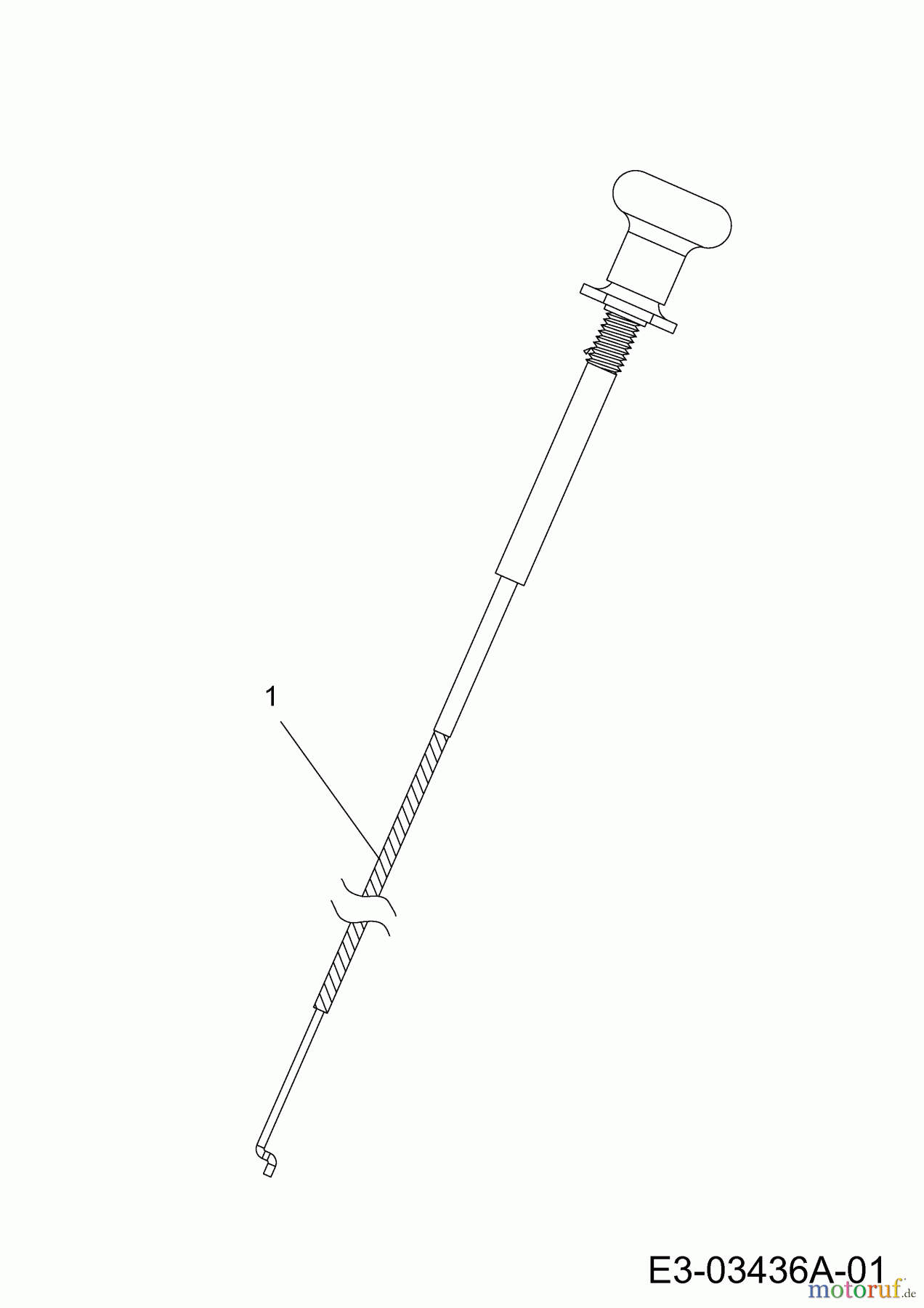  Gutbrod Rasentraktoren GLX 92 RAL 13AE506E690  (2002) Chokezug