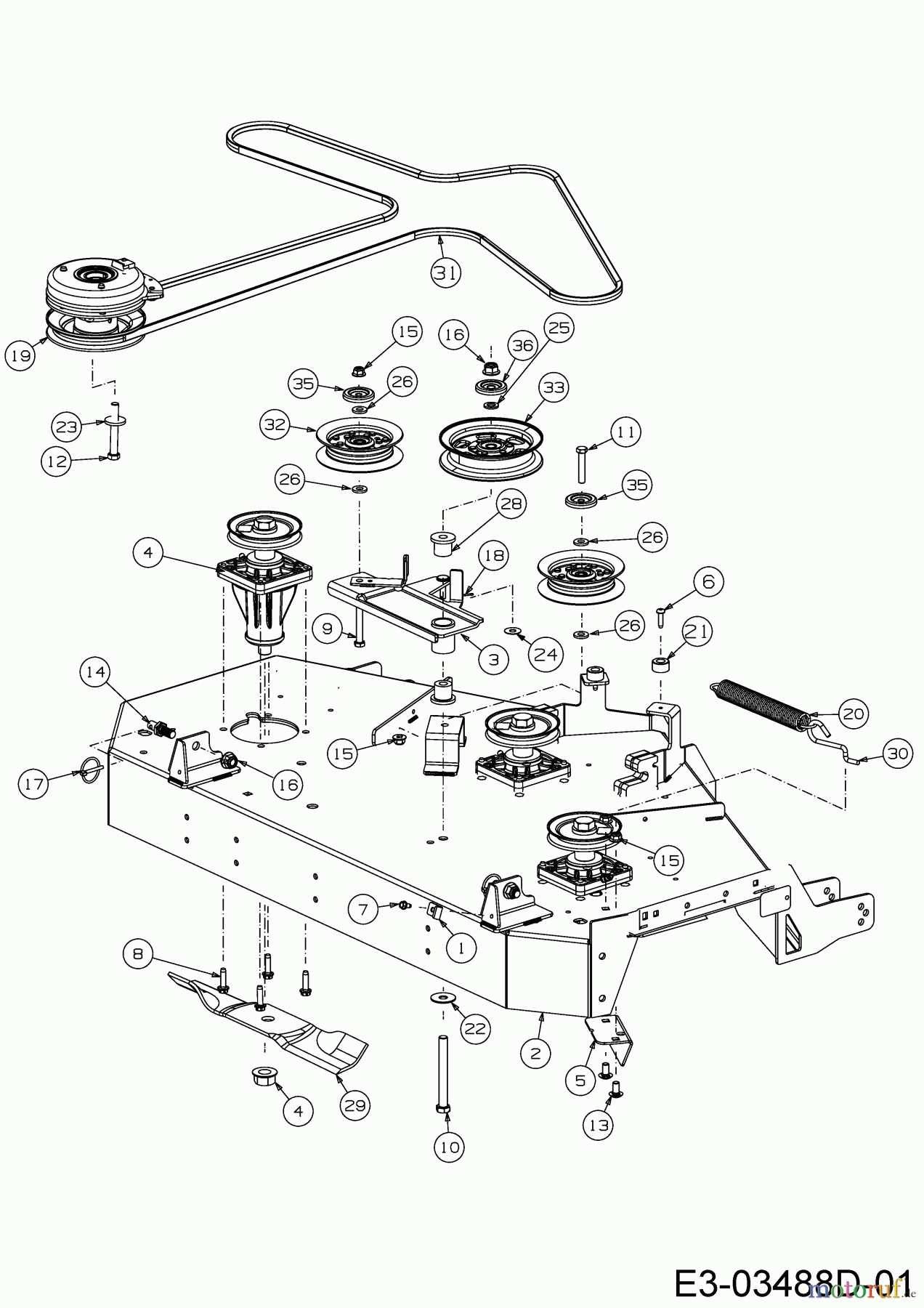  Cub Cadet Zero Turn XZ 3-48 17BIDGHB603  (2017) Mähwerk B (48