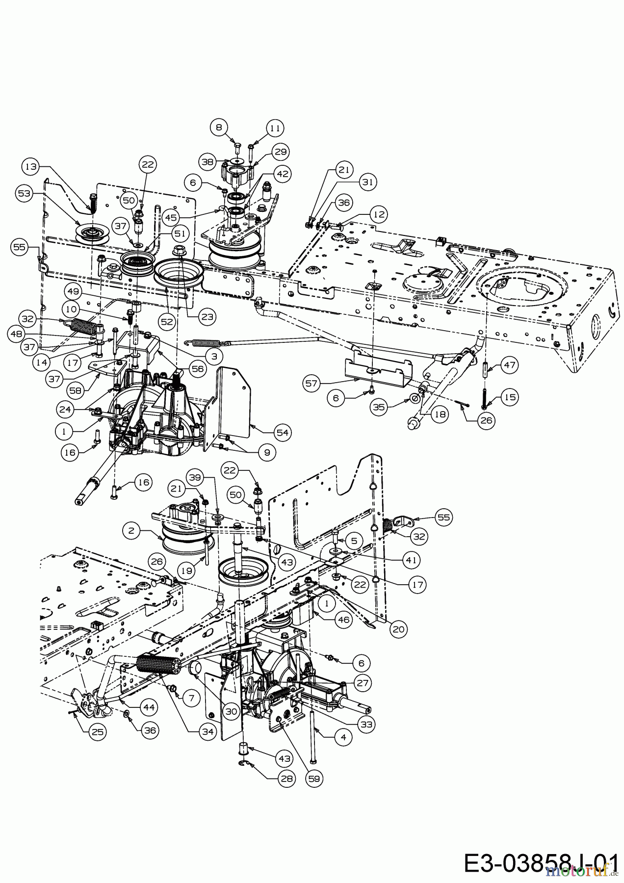  Blisar Rasentraktoren GE 140 13H2765E607  (2018) Fahrantrieb, Variator