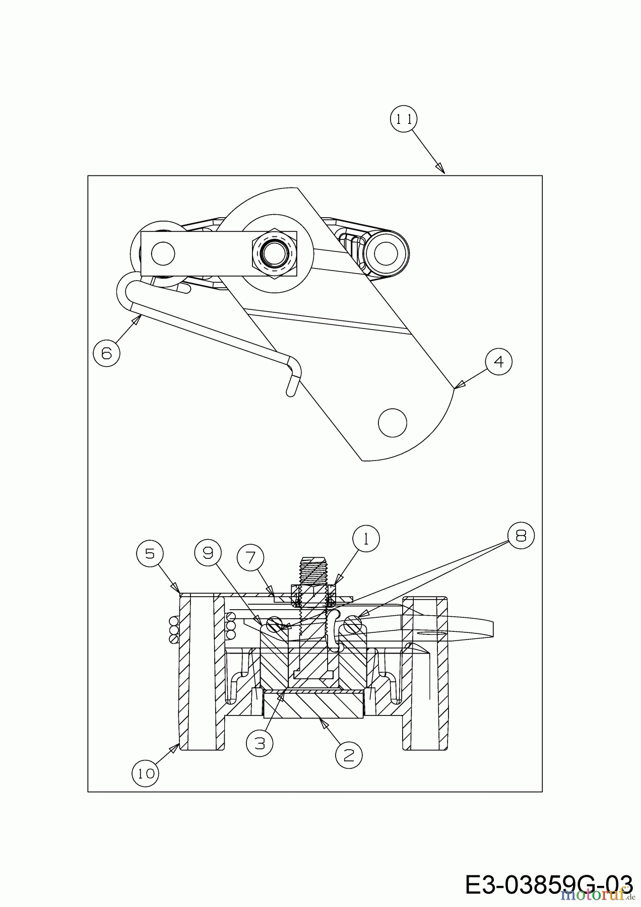  Cub Cadet Rasentraktoren LT 1 NR 92 13I276DE603  (2017) Bremse