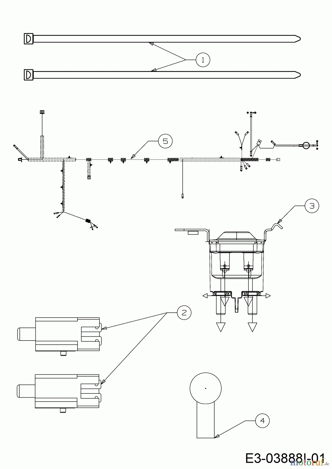  Helington Rasentraktoren H 92 T 13I276KE686  (2018) Elektroteile